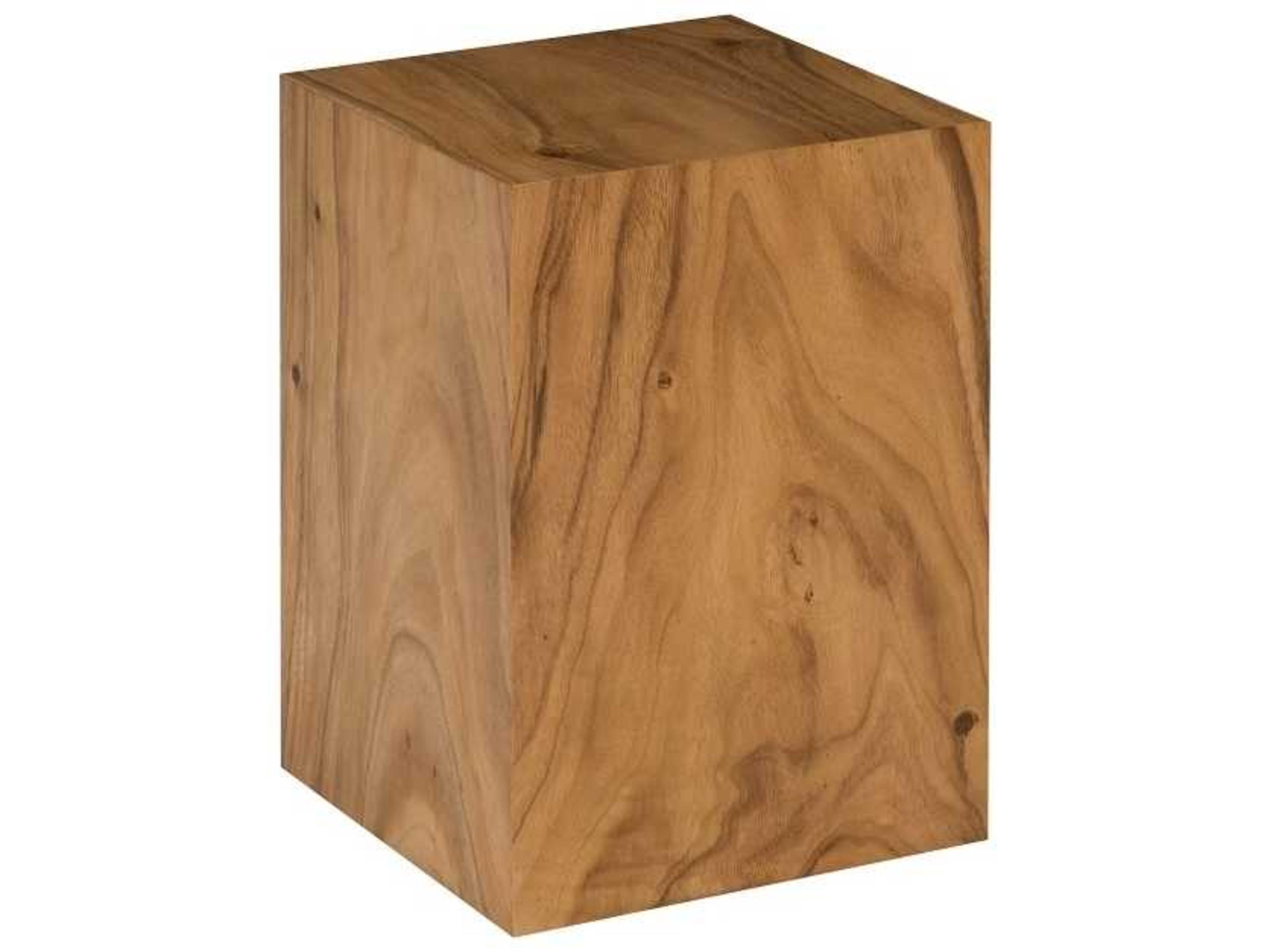 Phillips Collection Square Wood Natural Brown End Table