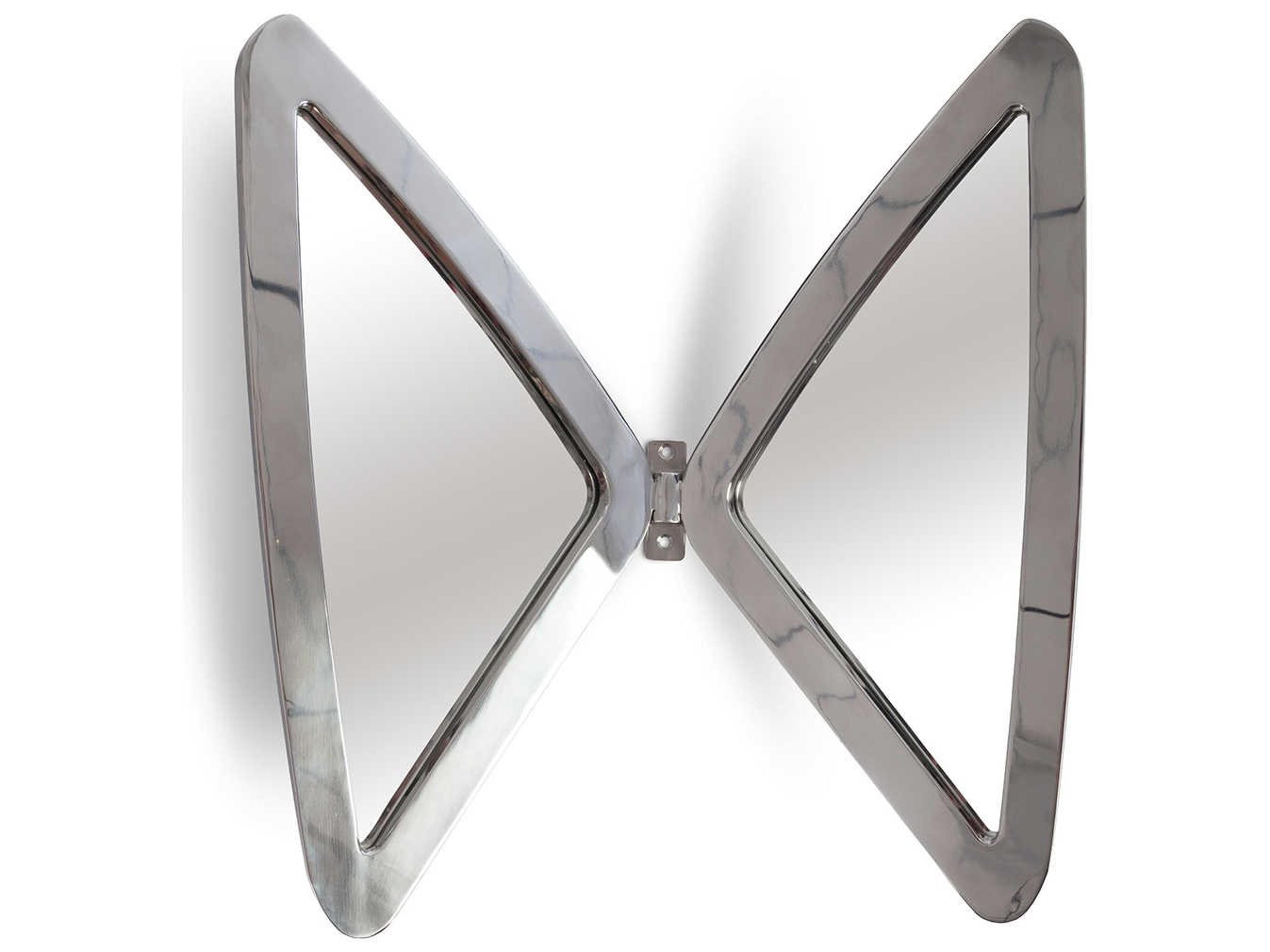 Phillips Collection Silver Butterfly Mirror Metal Wall Art