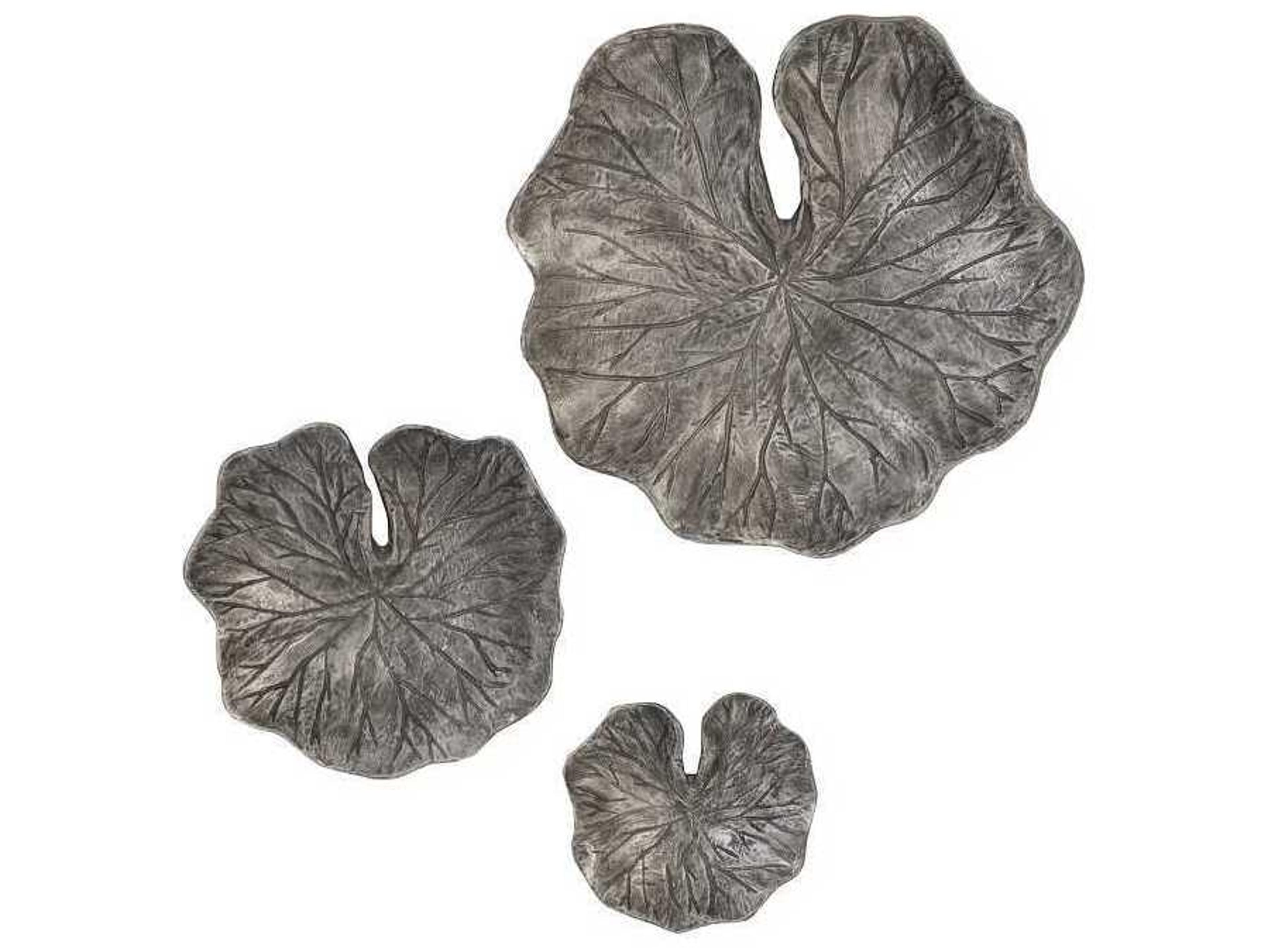 Phillips Collection Silver / Black Metal Wall Art Set of 3