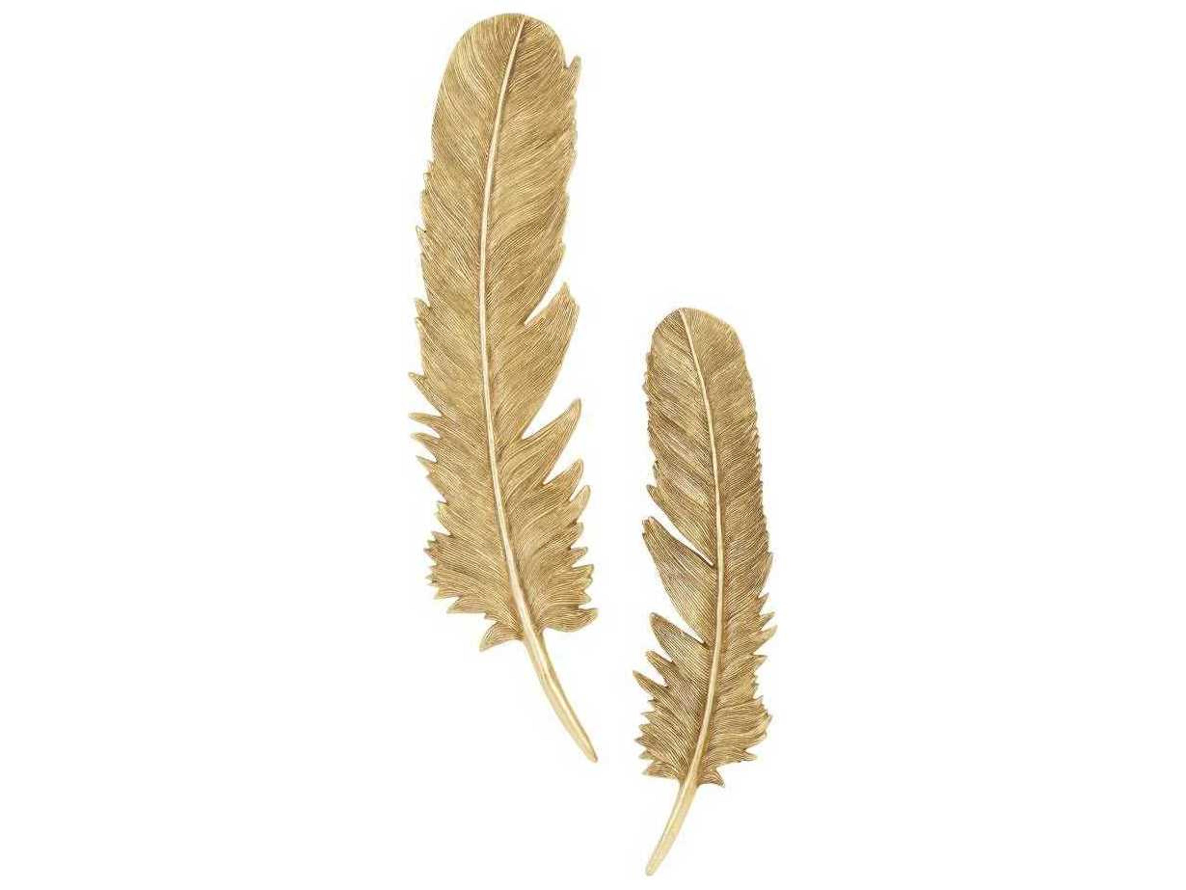 Phillips Collection Gold Leaf Metal Wall Art Set of 2