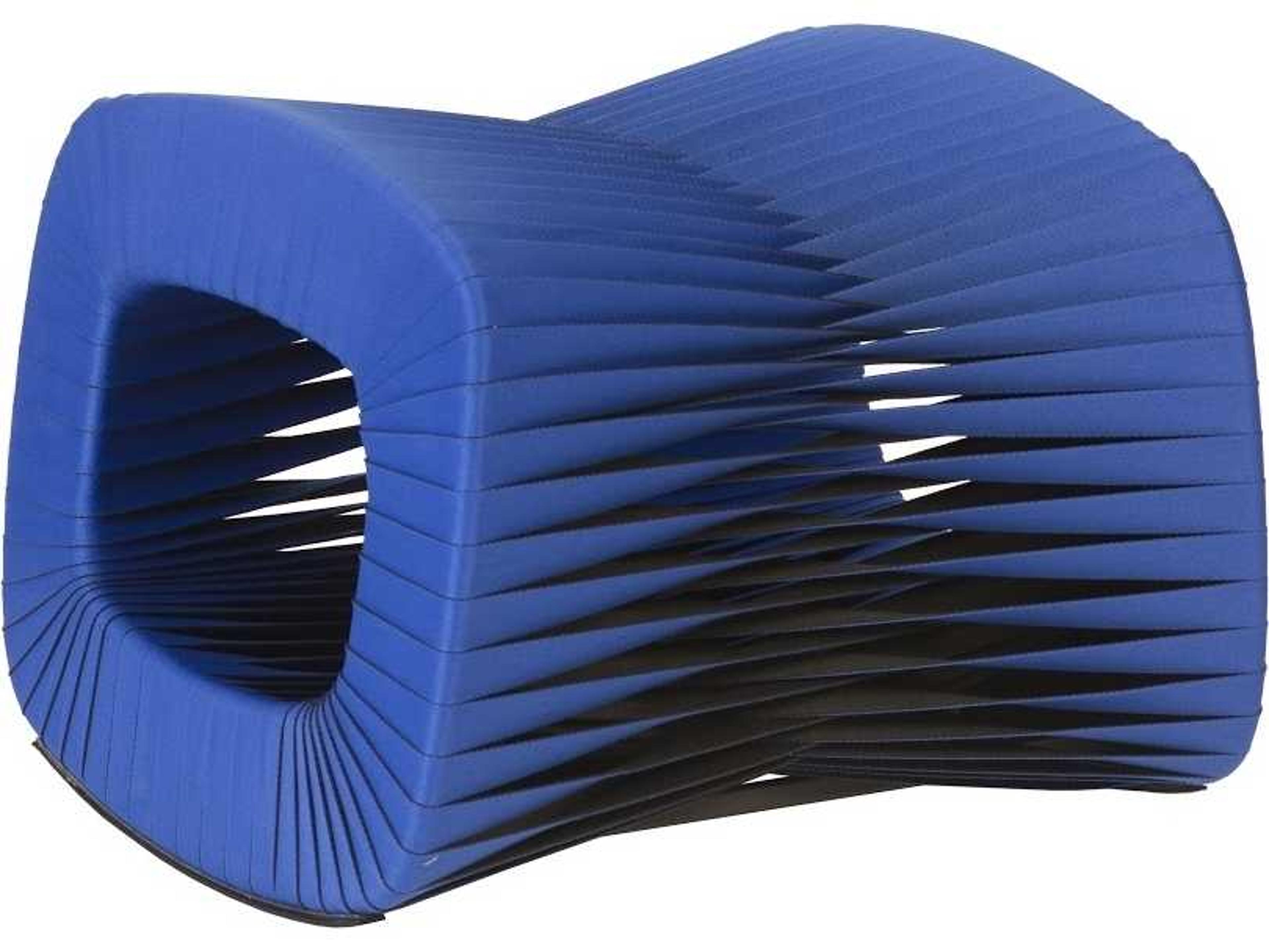 Phillips Collection Blue Black Ottoman