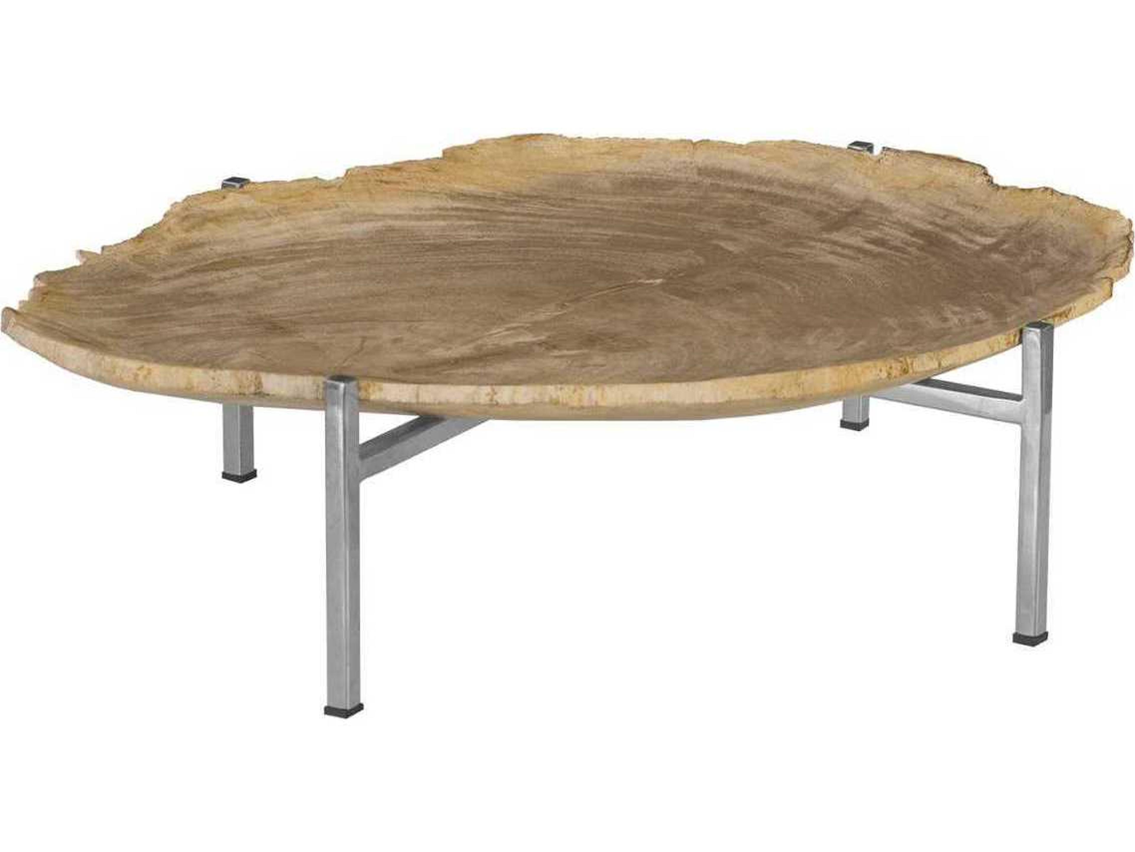 Phillips Collection Petrified Brown / Silver Decorative Plate