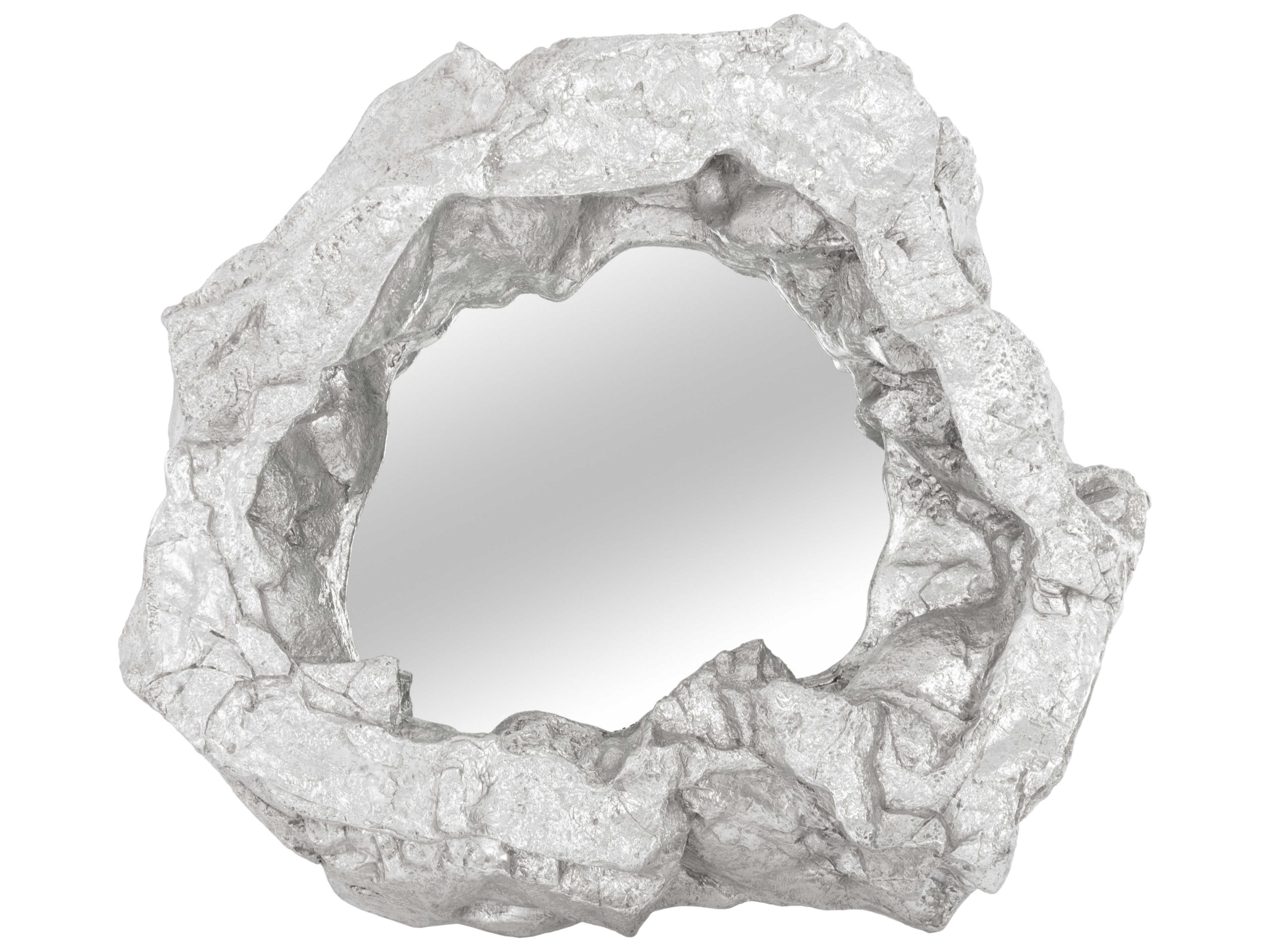 Phillips Collection Rock Pond Silver Leaf Wall Mirror