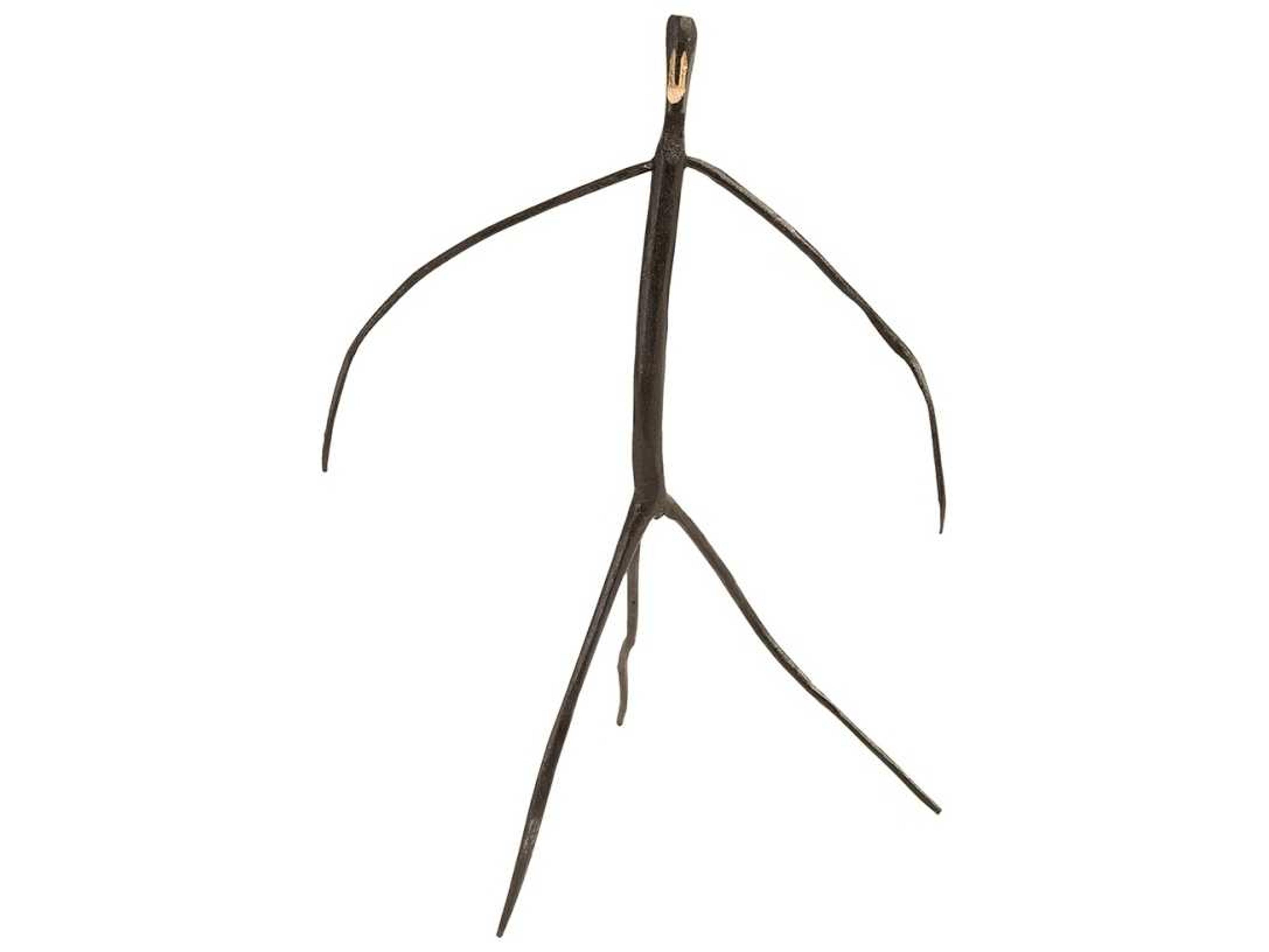 Phillips Collection Black 10" Abstract Monkey Sculpture