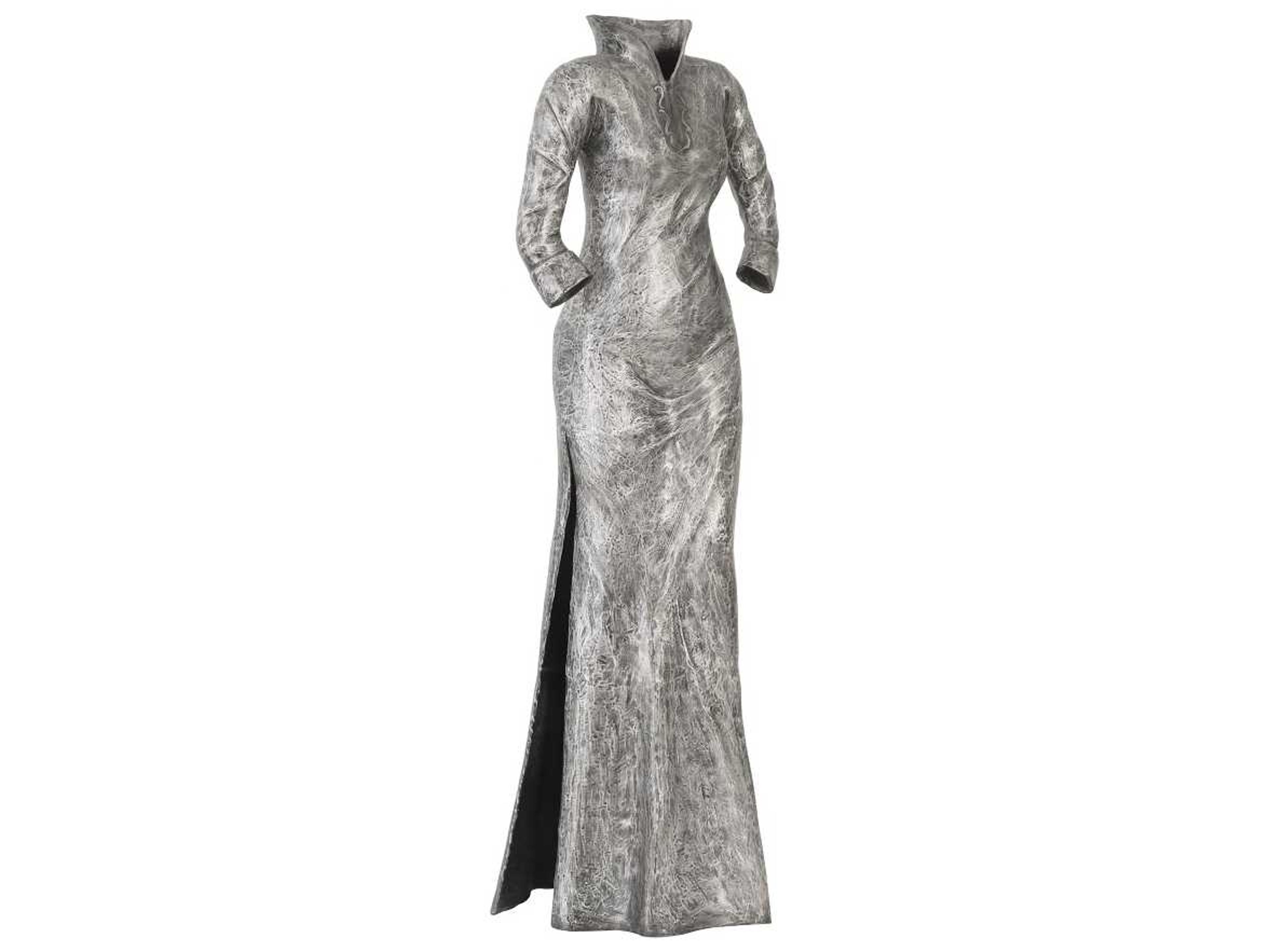 Phillips Collection Silver Long Sleeves Dress Sculpture
