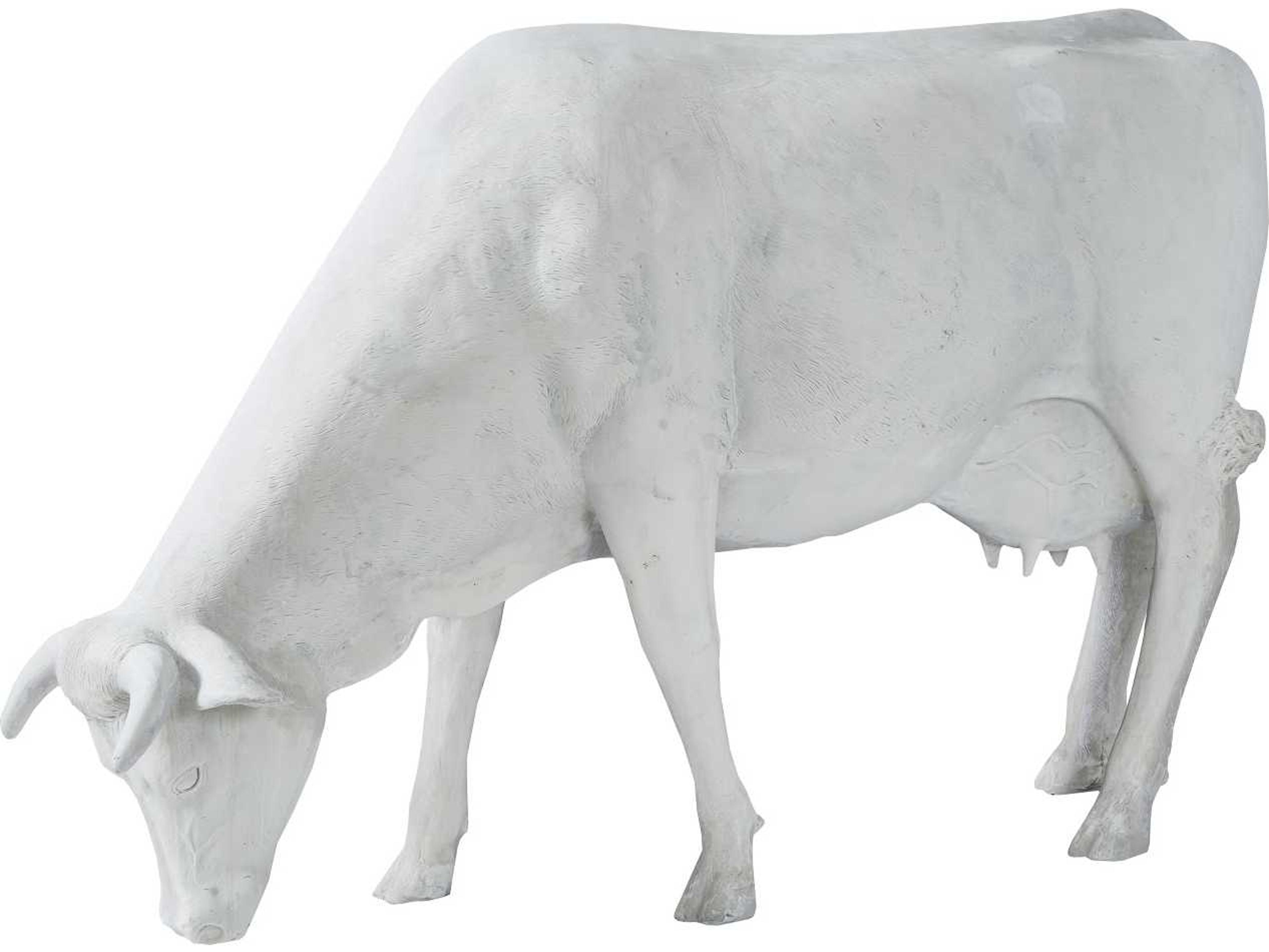 Phillips Collection Off White Life Size Cow Sculpture
