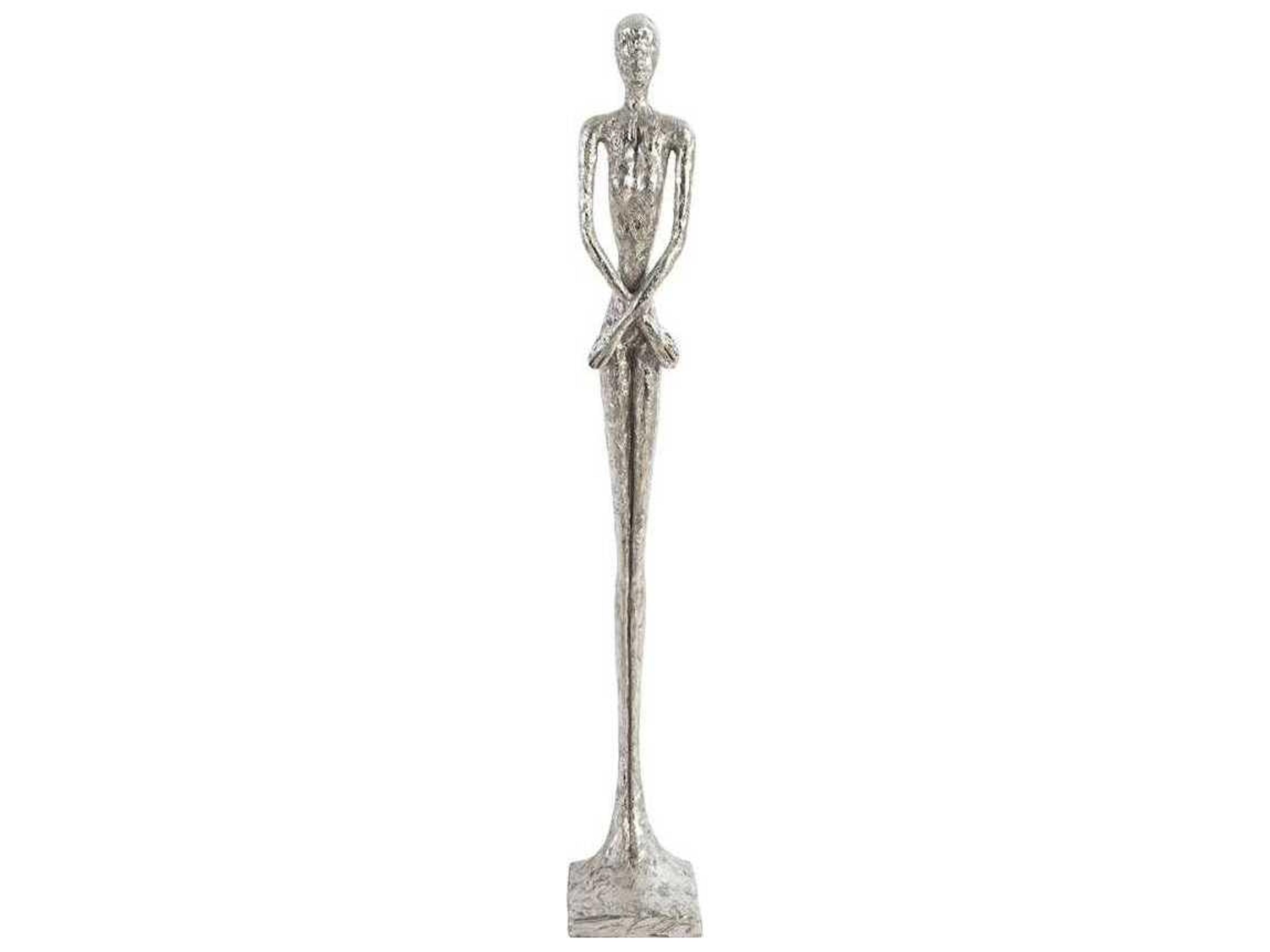 Phillips Collection Silver Leaf Skinny Female Sculpture