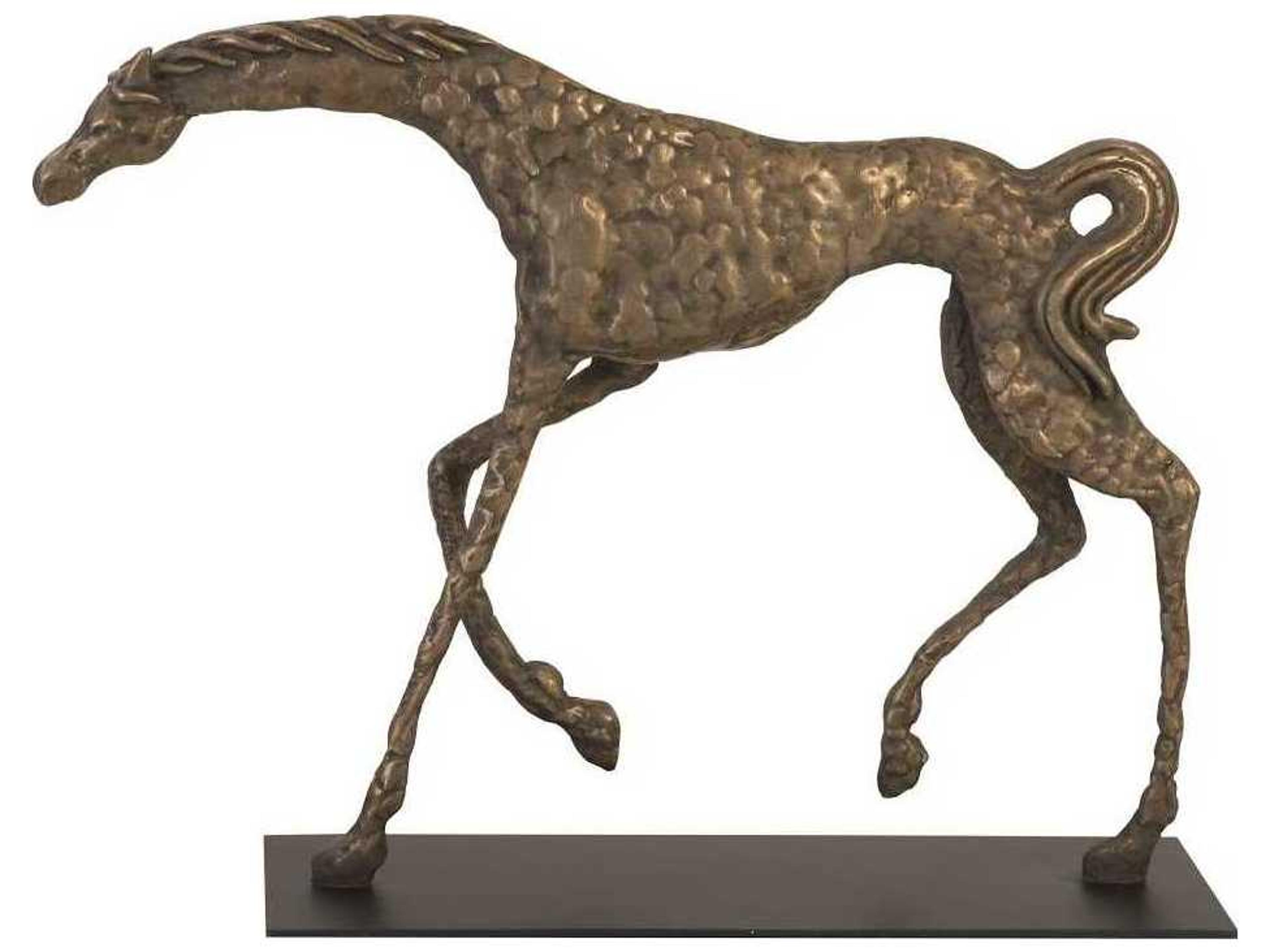 Phillips Collection Bronze Prancing Horse Sculpture