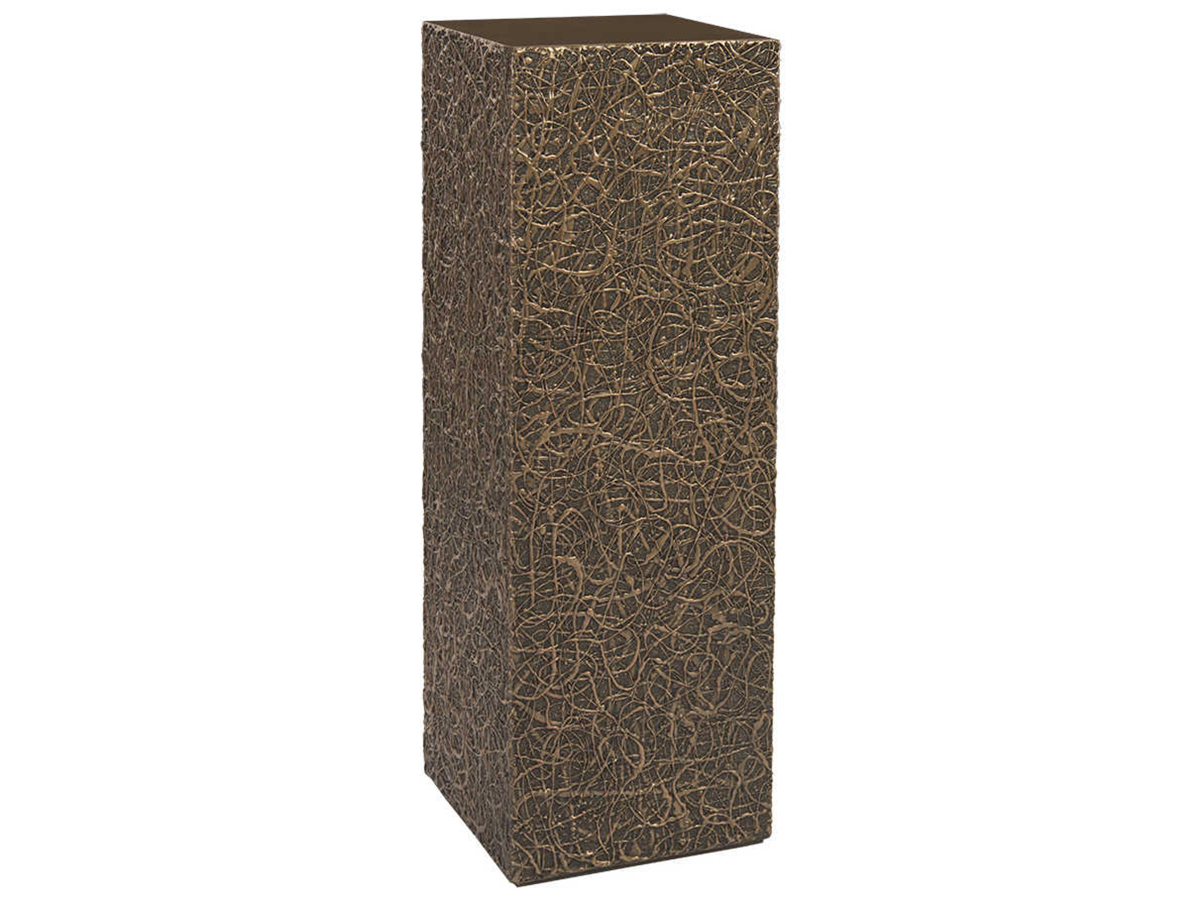 Phillips Collection String Square Polished Bronze End Table