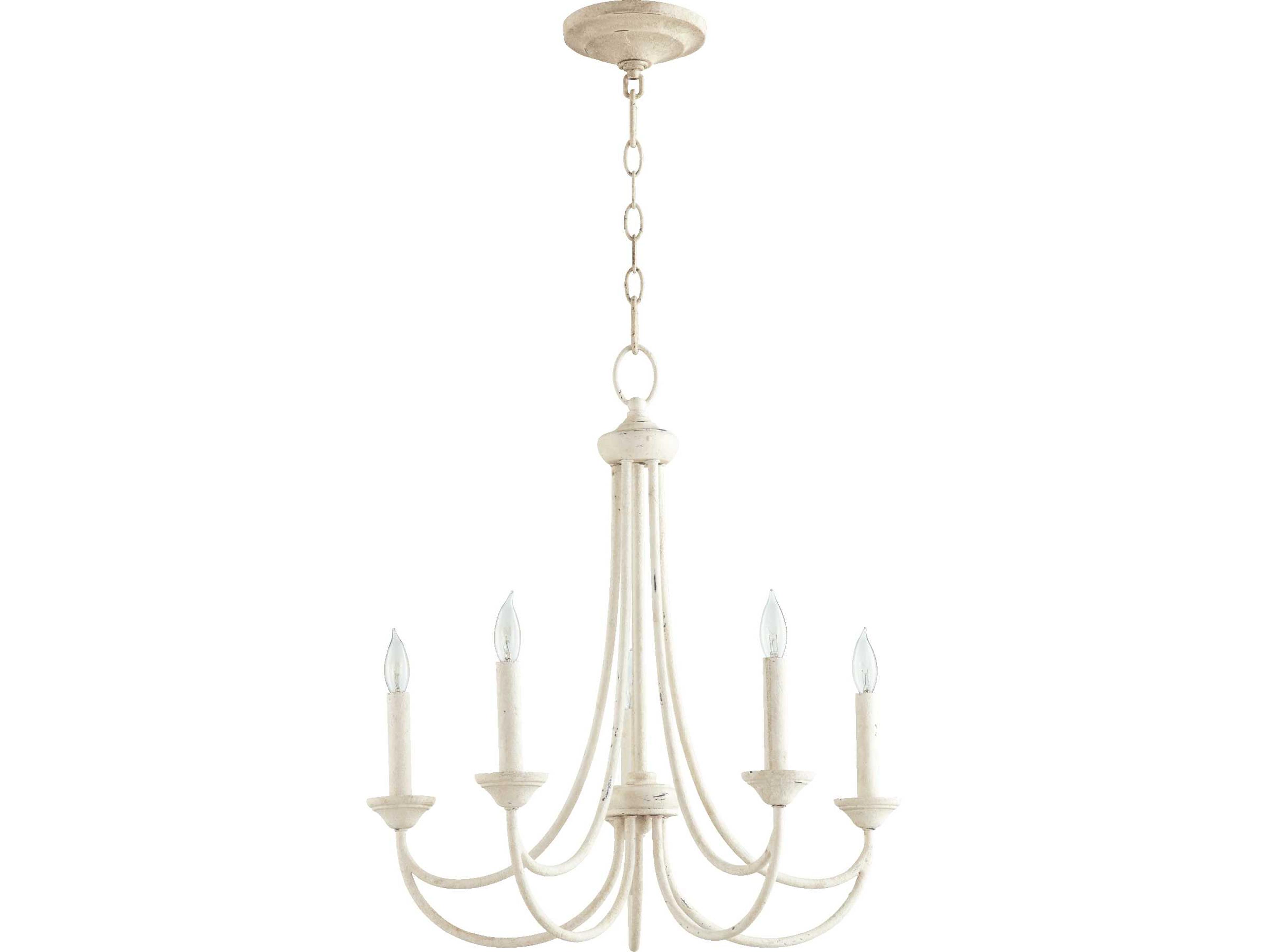 Quorum Brooks 5-Light Persian White Candelabra Chandelier