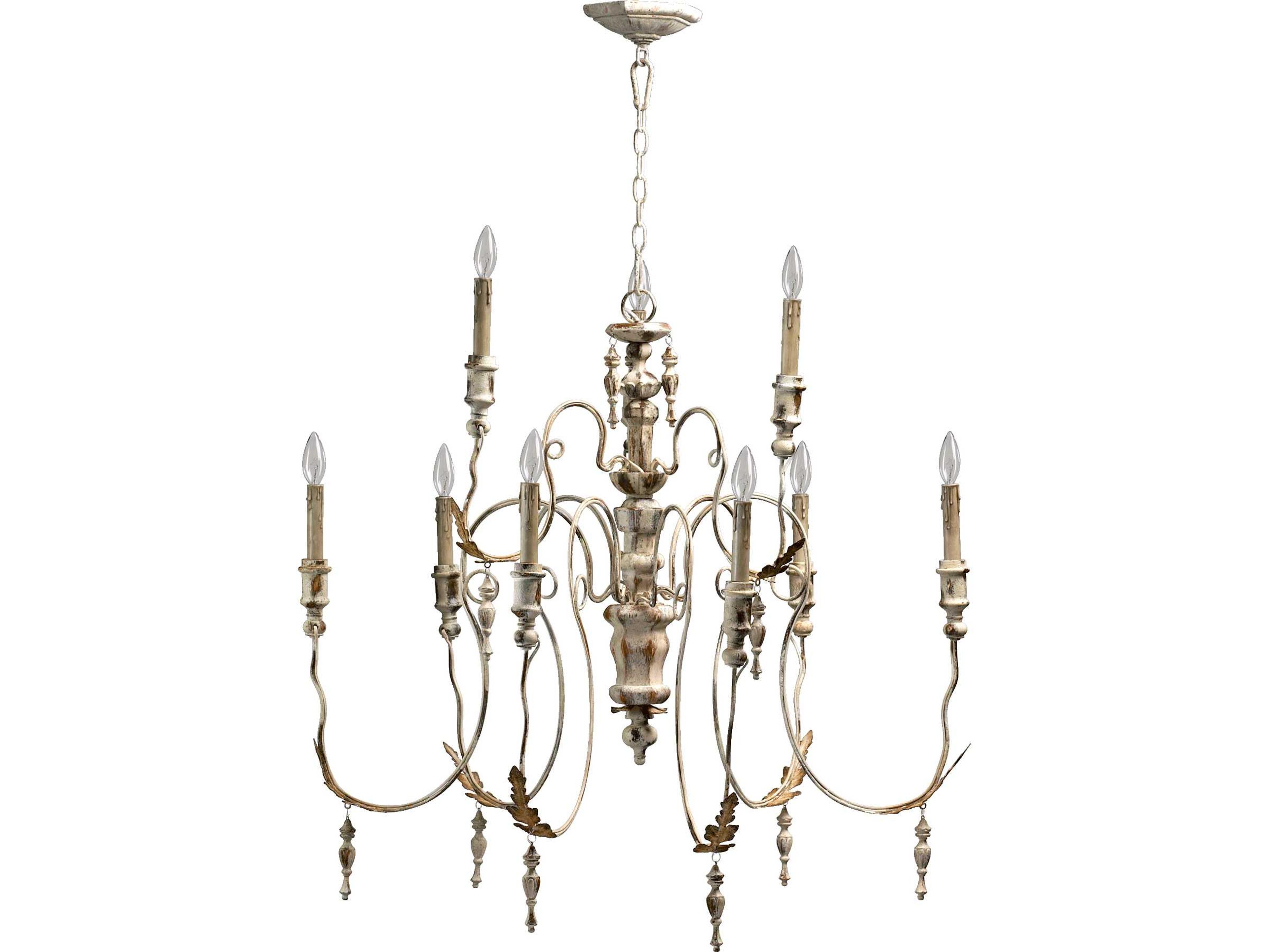 Quorum Salento 9-Light Persian White Candelabra Chandelier