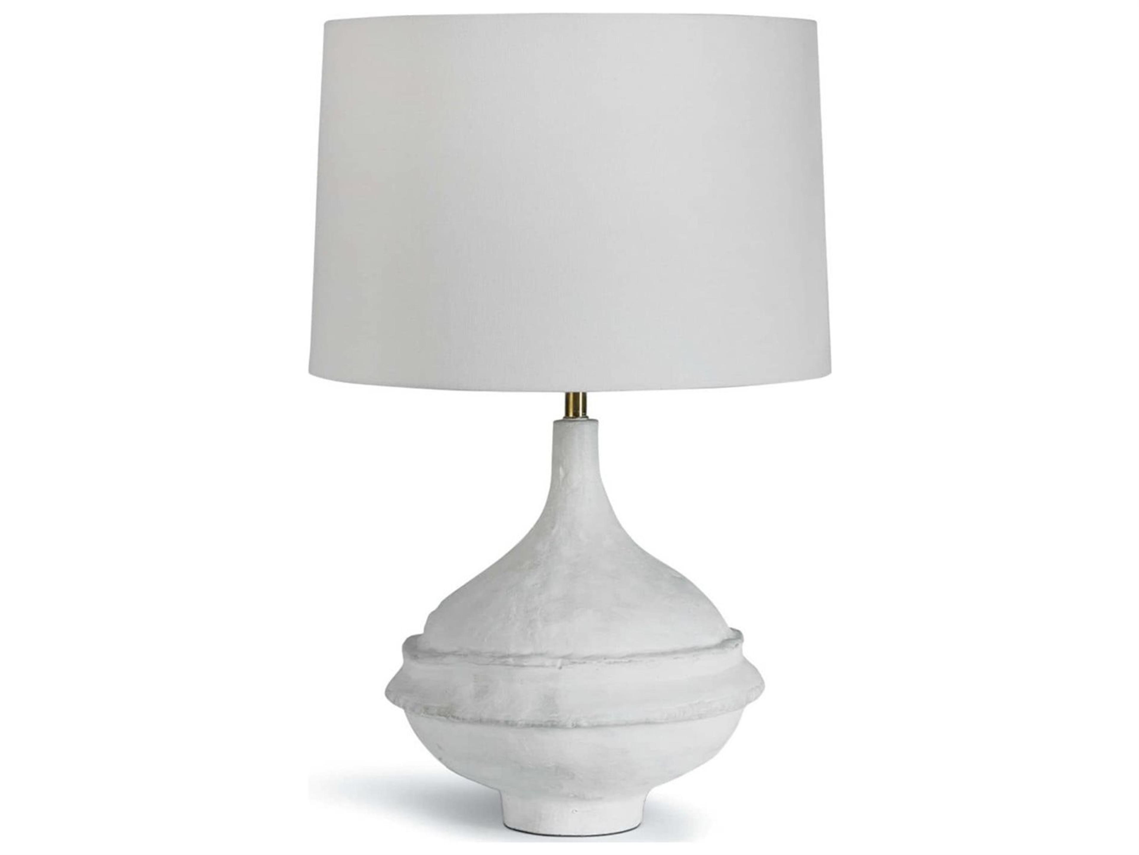 Regina Andrew Riviera White Linen Table Lamp