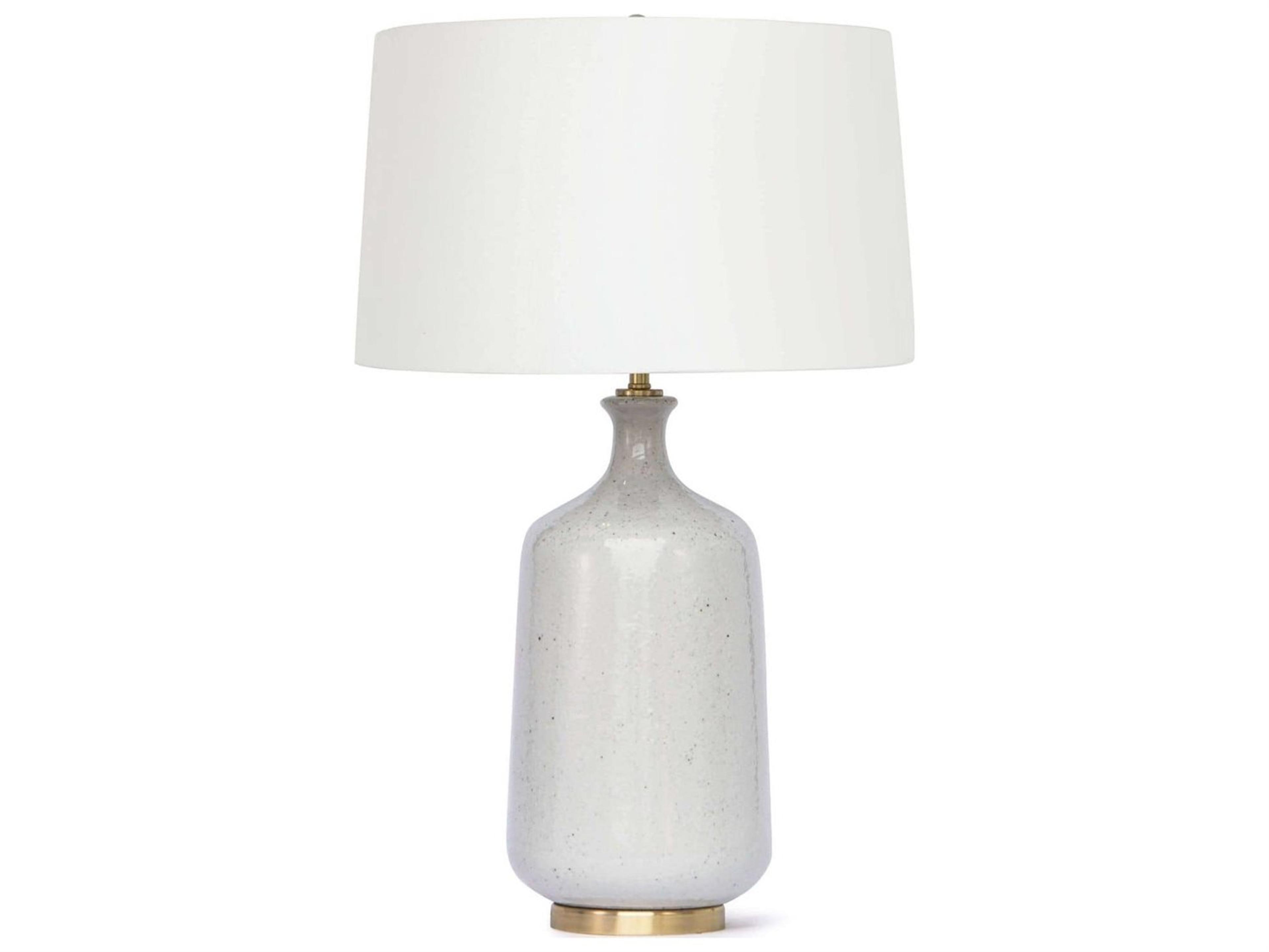 Regina Andrew Glace Ceramic Linen Gray Buffet Lamp