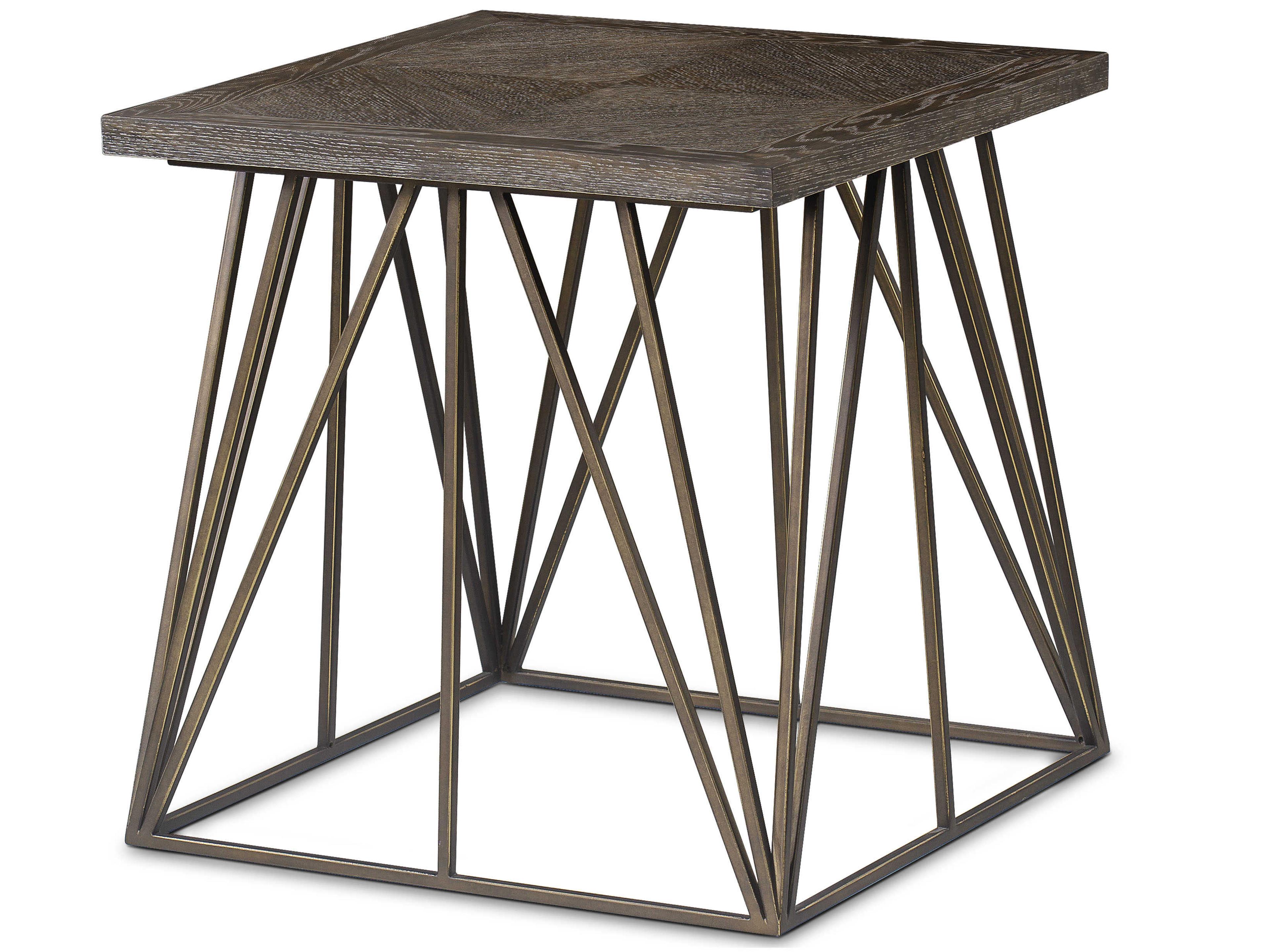 Sonder Living Square Wood Brown End Table