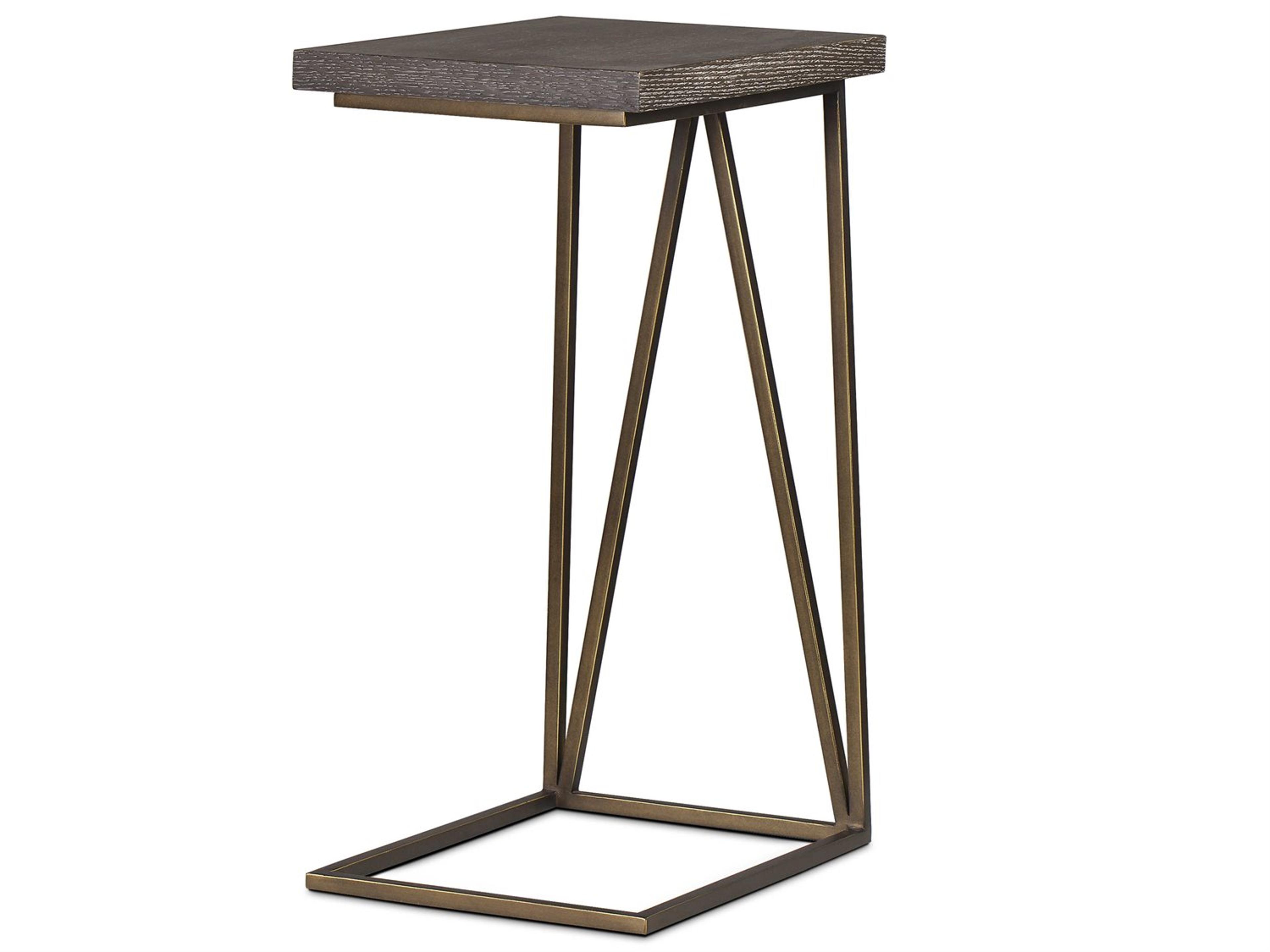 Sonder Living Rectangular Wood Brown End Table