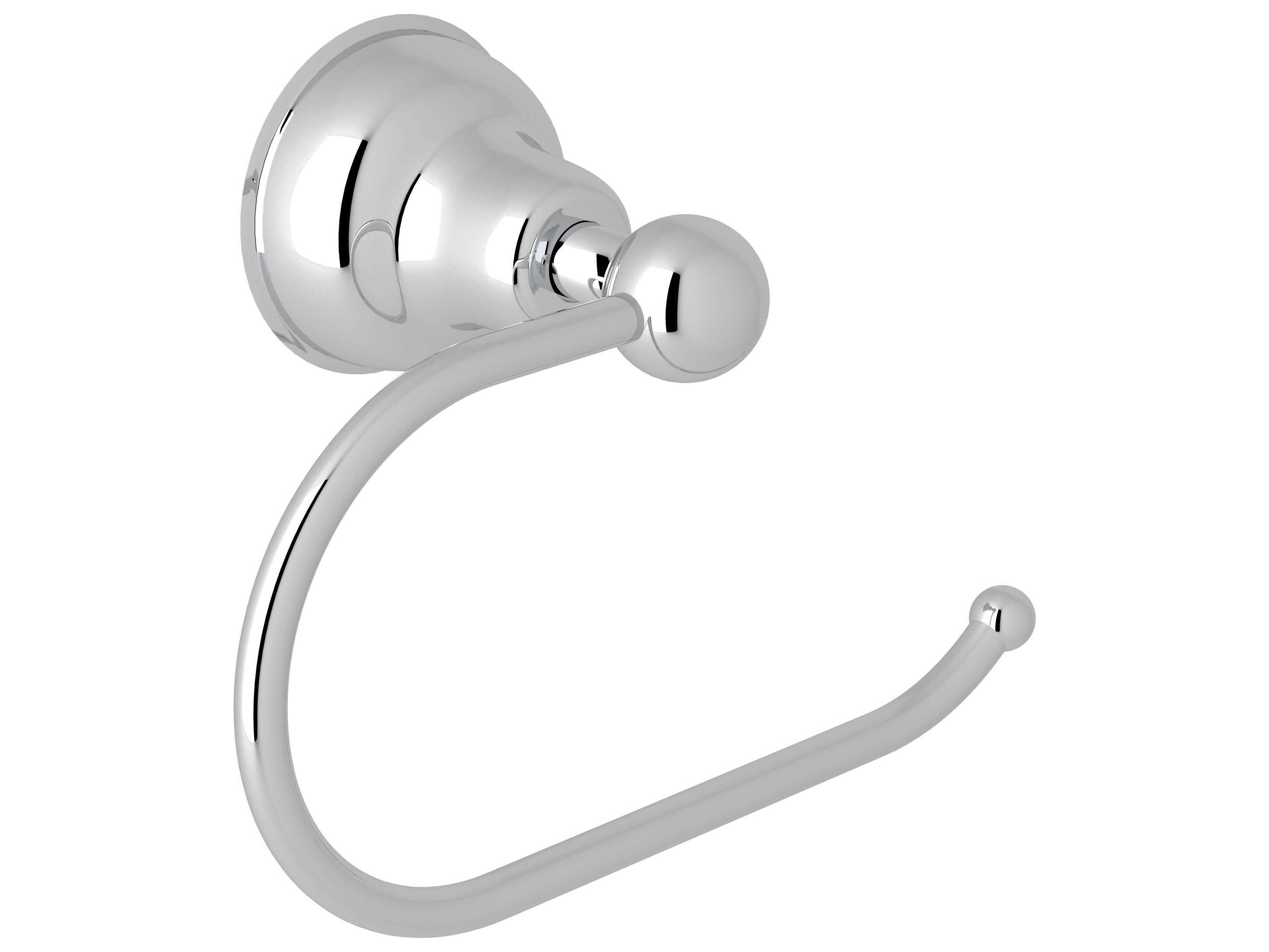 Rohl Arcana Polished Chrome Wall Mount Loop Toilet Paper Holder