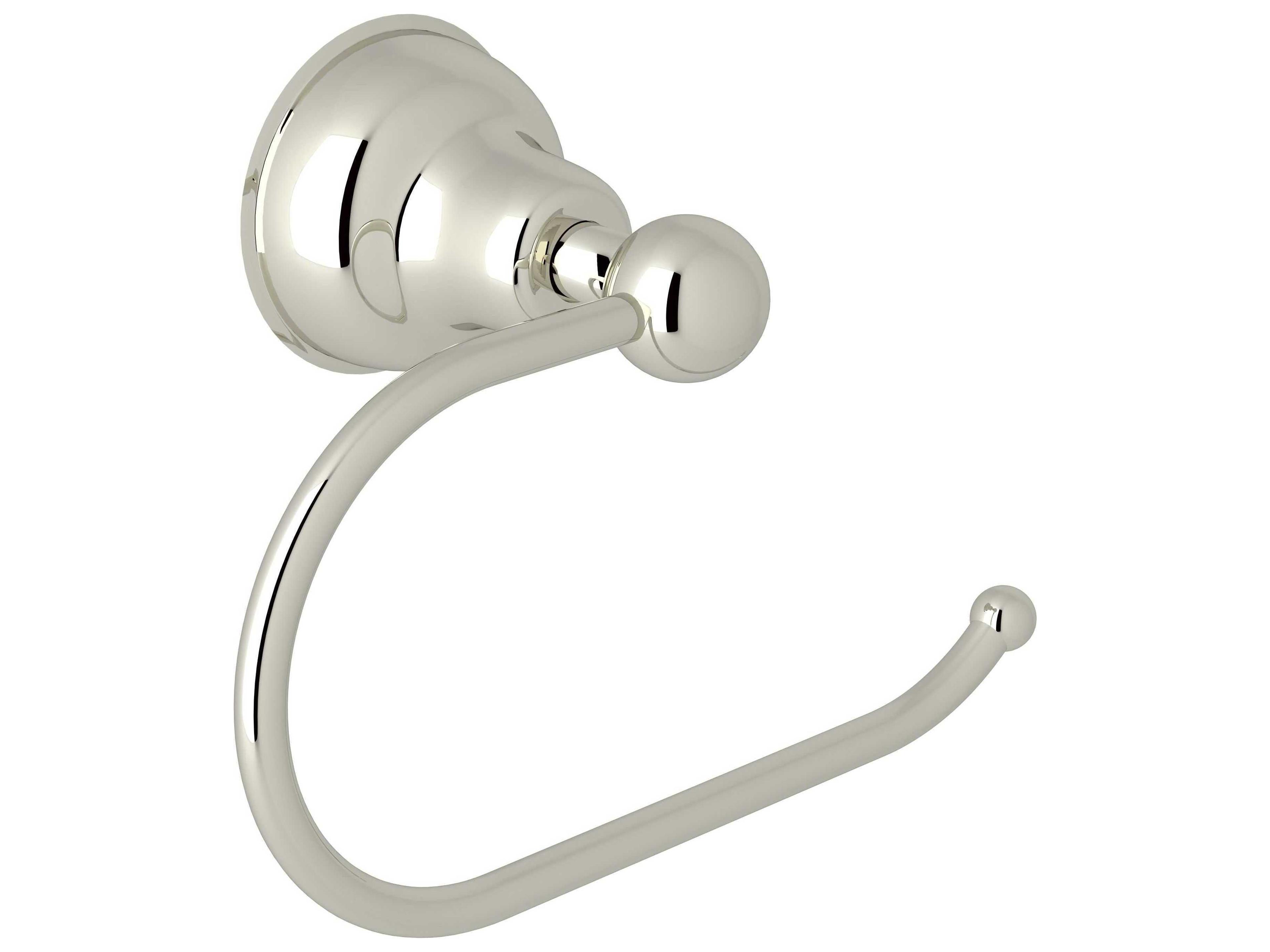 Rohl Arcana Polished Nickel Wall Mount Loop Toilet Paper Holder