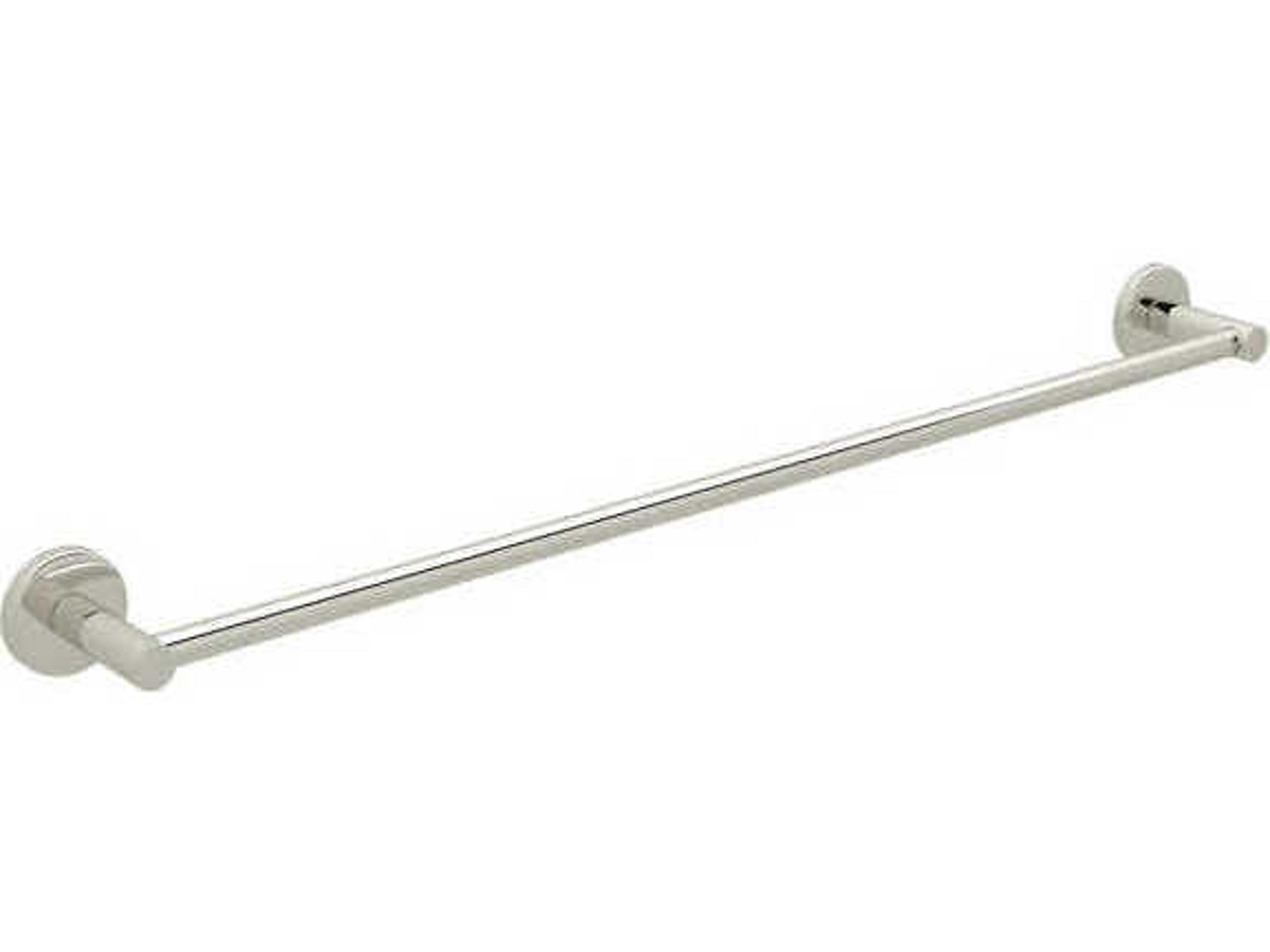 Rohl Lombardia Polished Nickel 24" Wall Mount Single Towel Bar