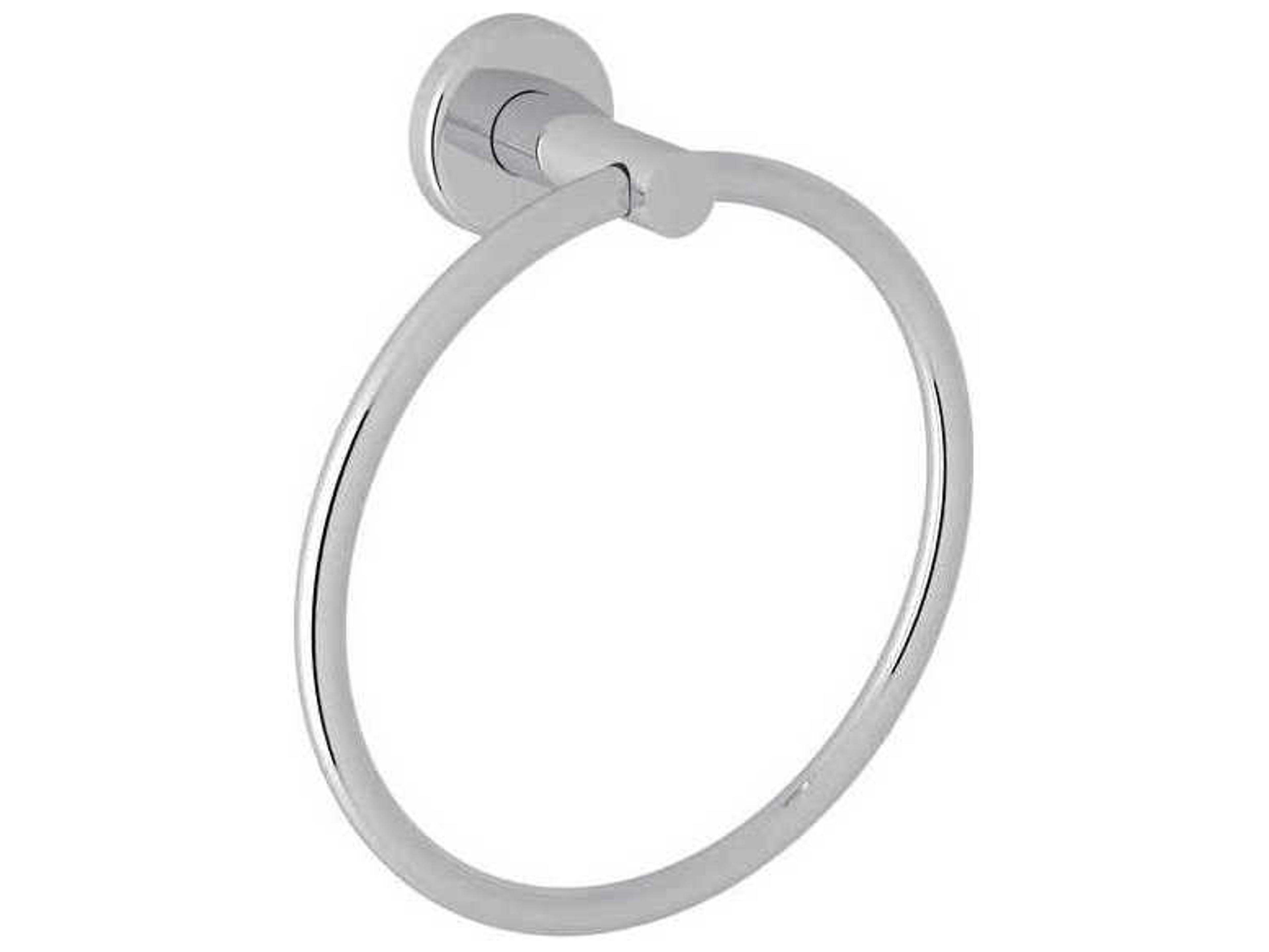 Rohl Lombardia Polished Chrome Wall Mount Towel Ring