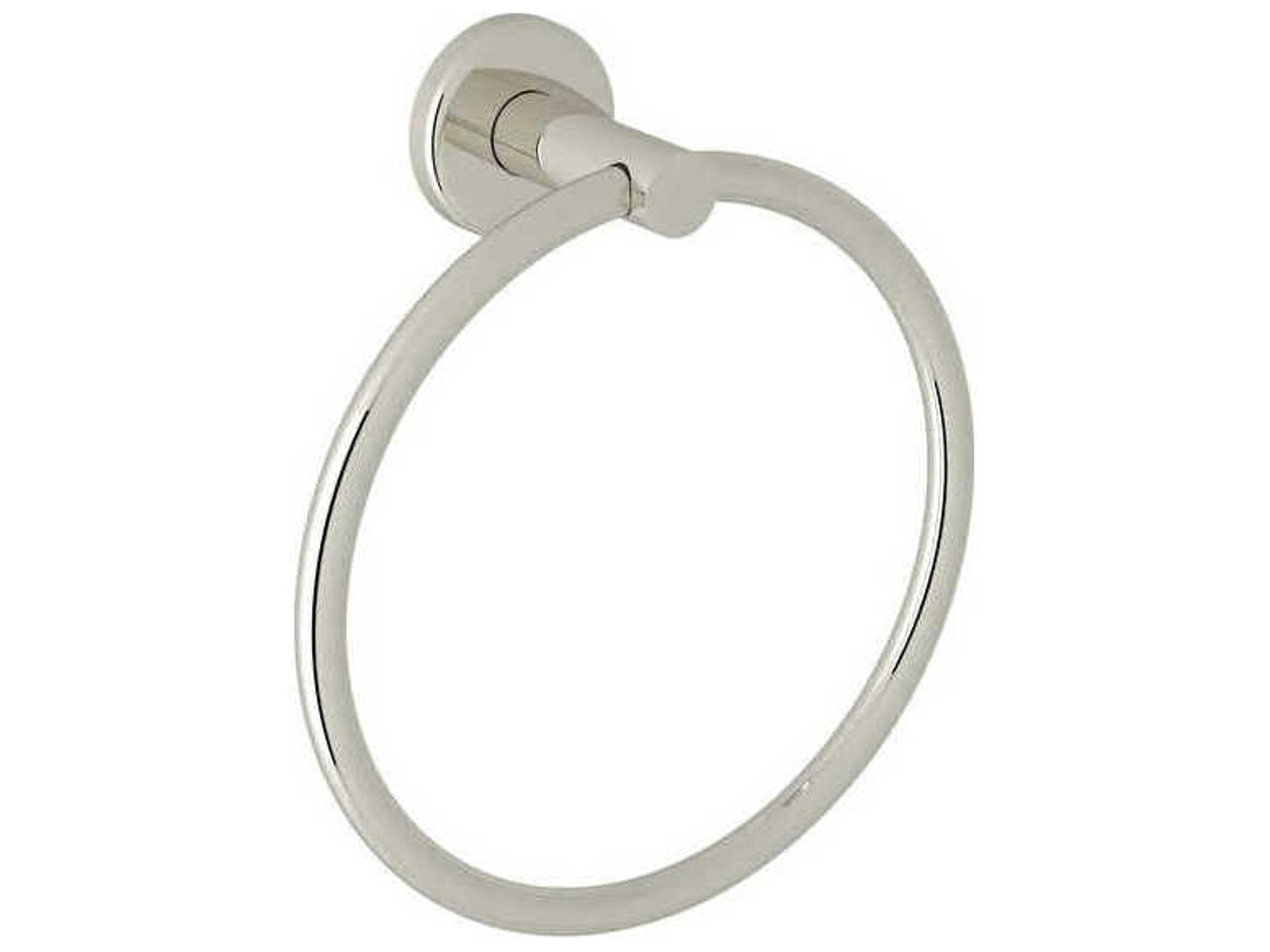 Rohl Lombardia Polished Nickel Wall Mount Towel Ring