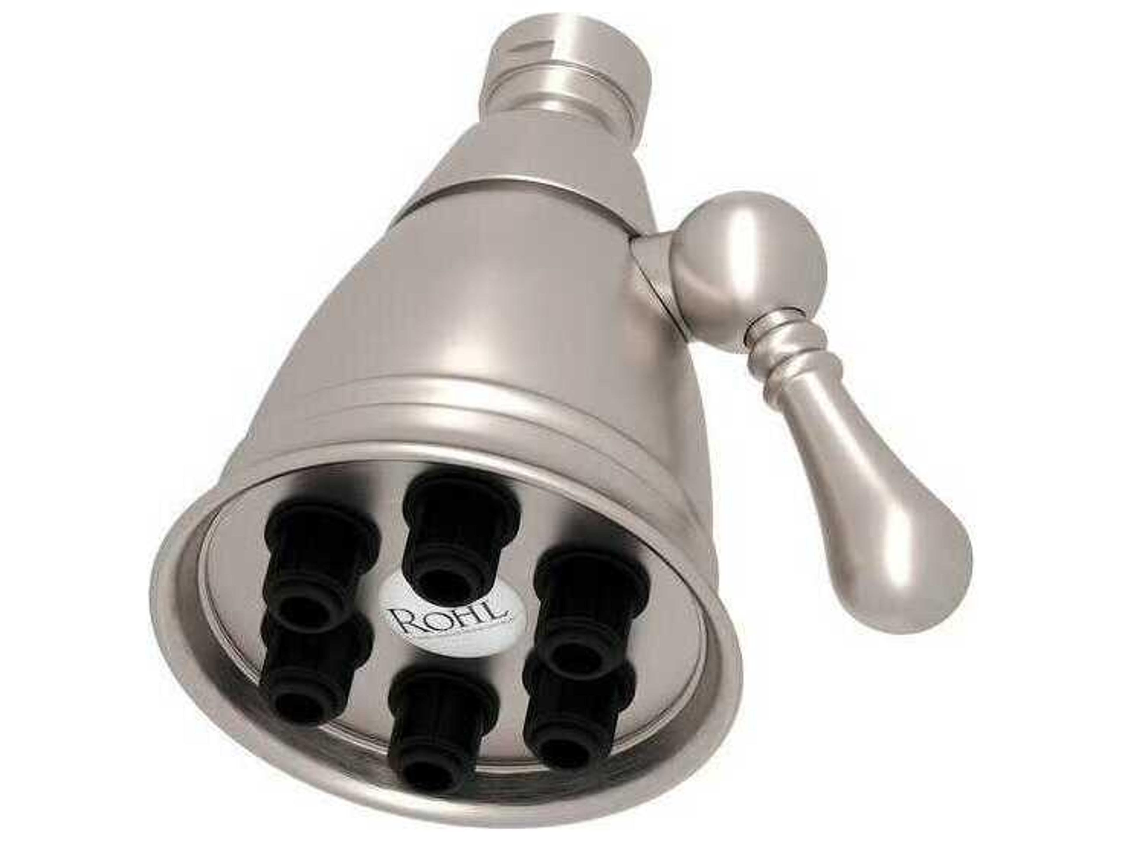 Rohl Mantova Satin Nickel Adjustable Showerhead