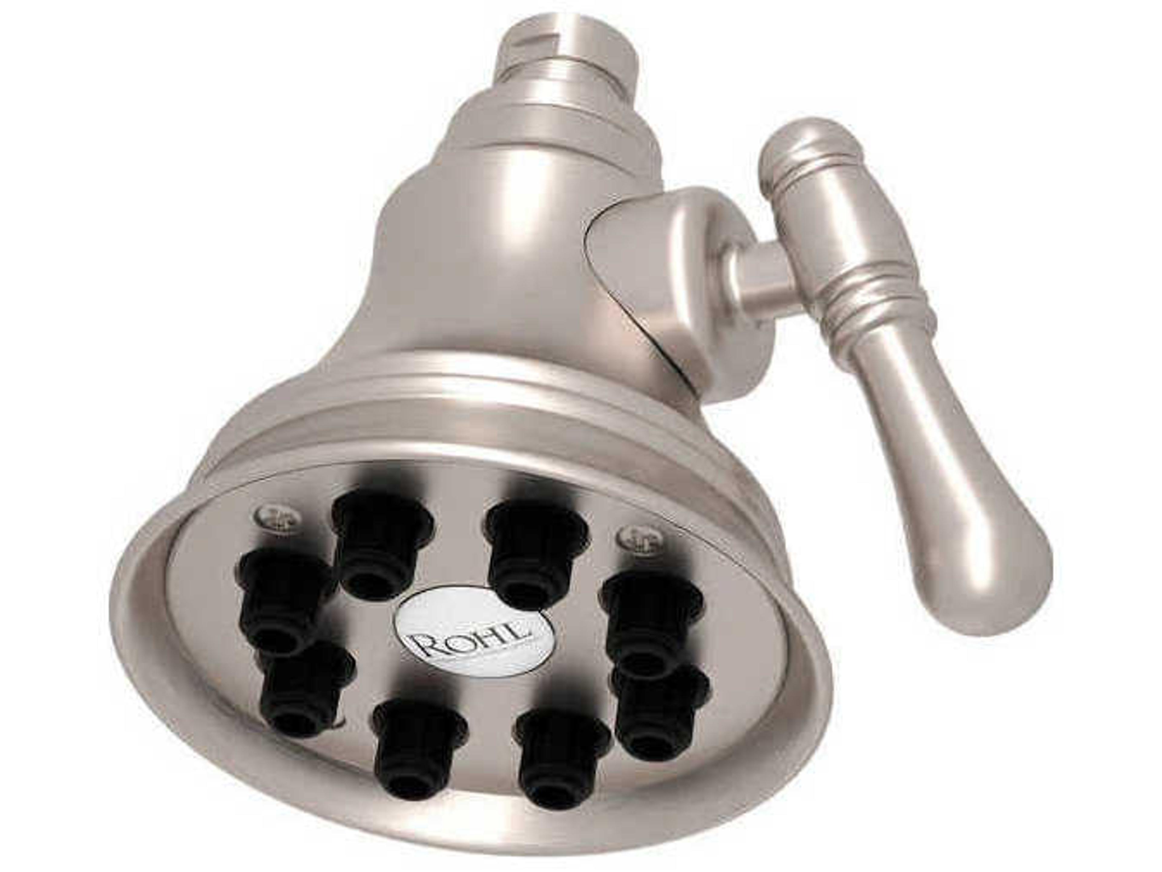 Rohl Mantova Satin Nickel Adjustable Showerhead