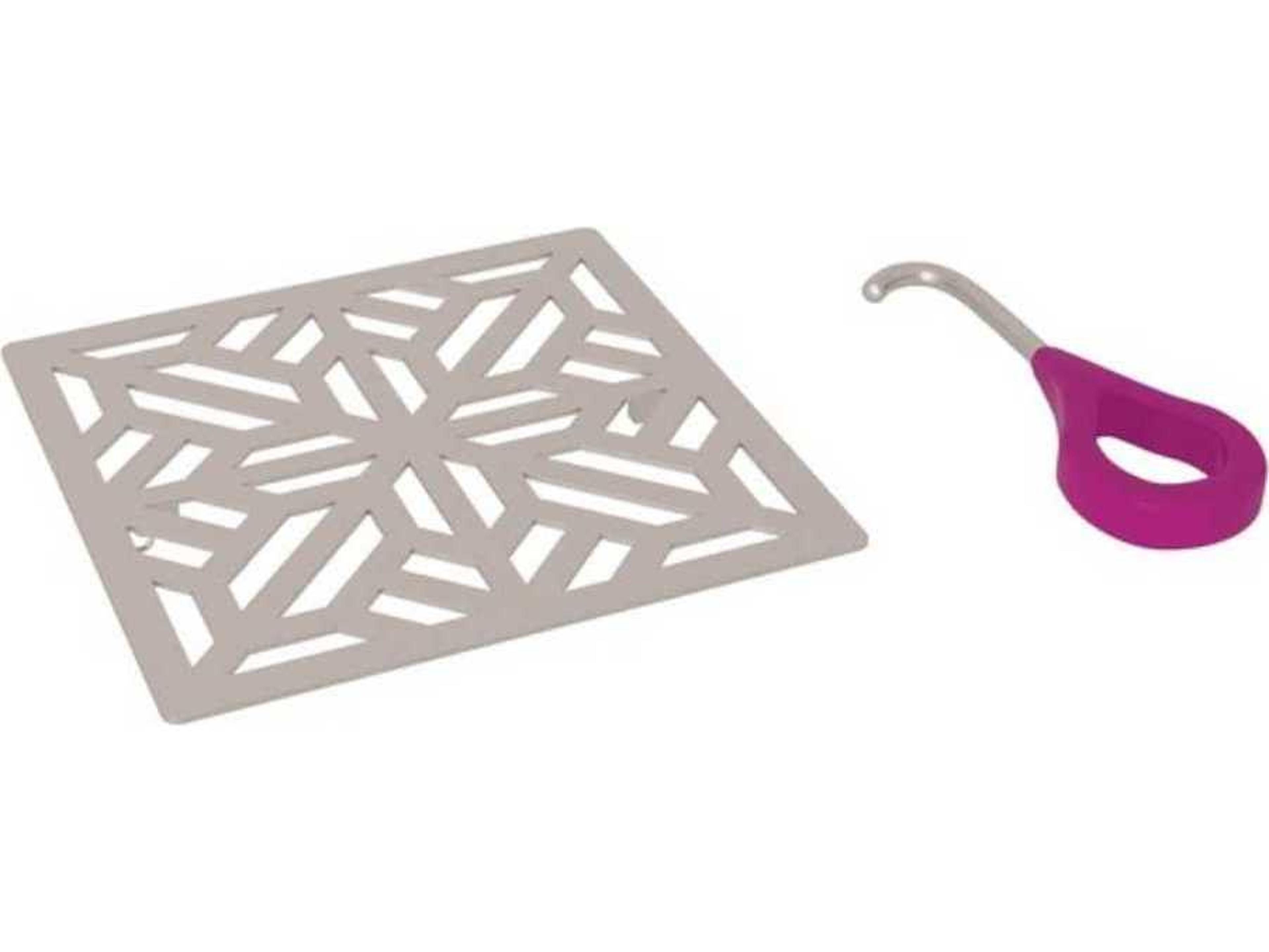 Rohl Mosaic Satin Nickel Mosaic Decorative Drain Cover