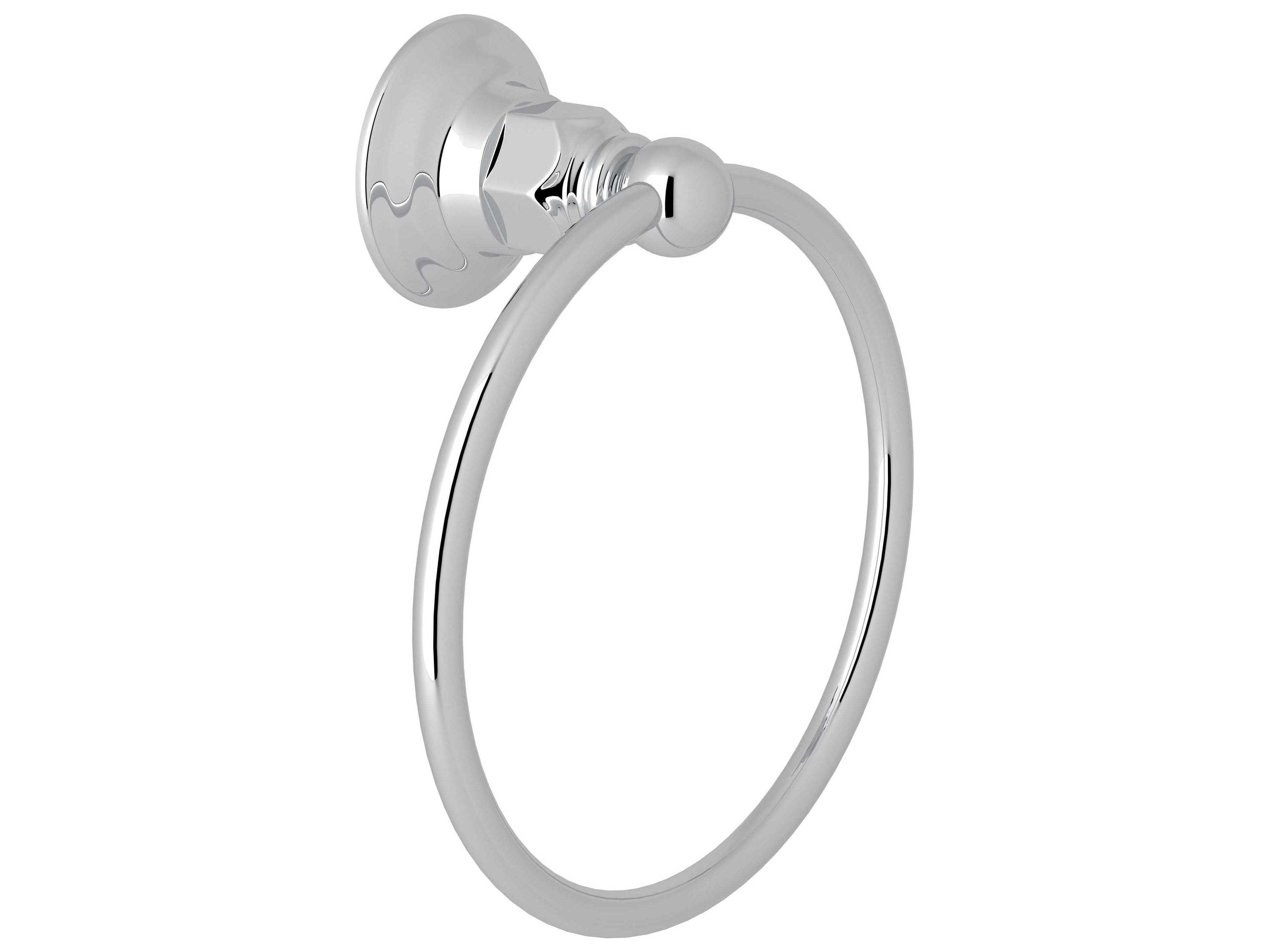 Rohl Polished Chrome Wall Mount Towel Ring