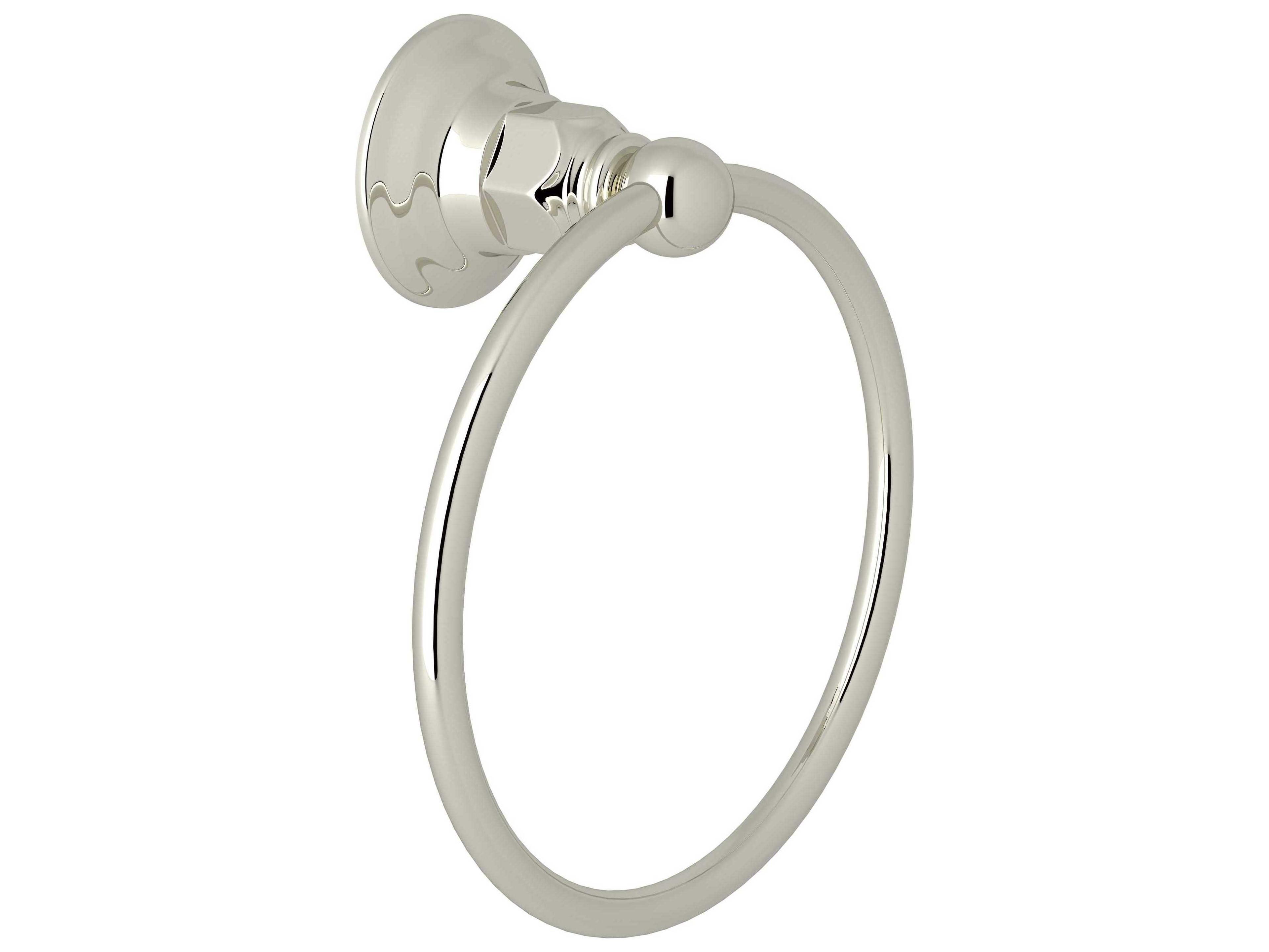 Rohl Polished Nickel Wall Mount Towel Ring
