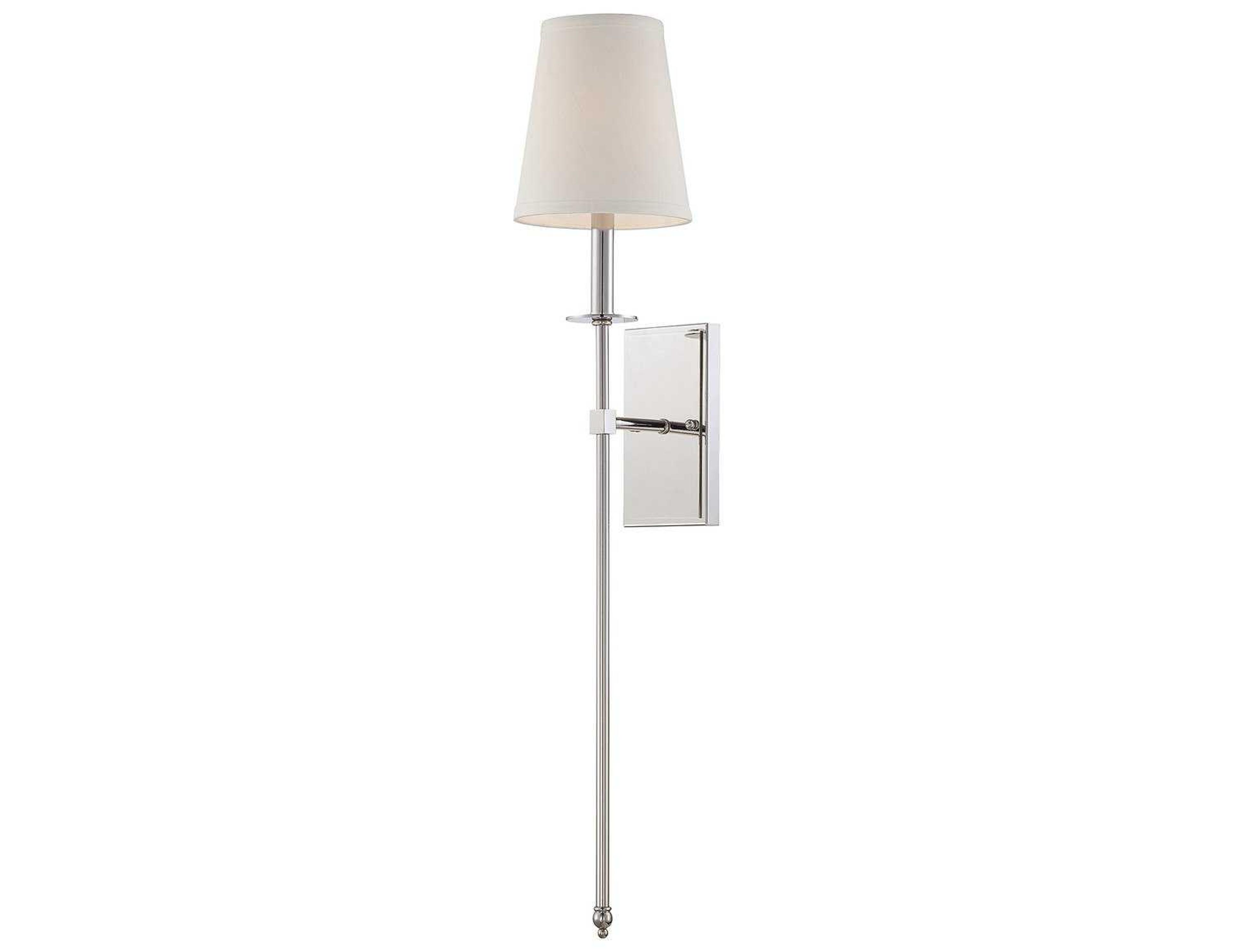 Savoy House Monroe 1-Light Polished Nickel Wall Sconce