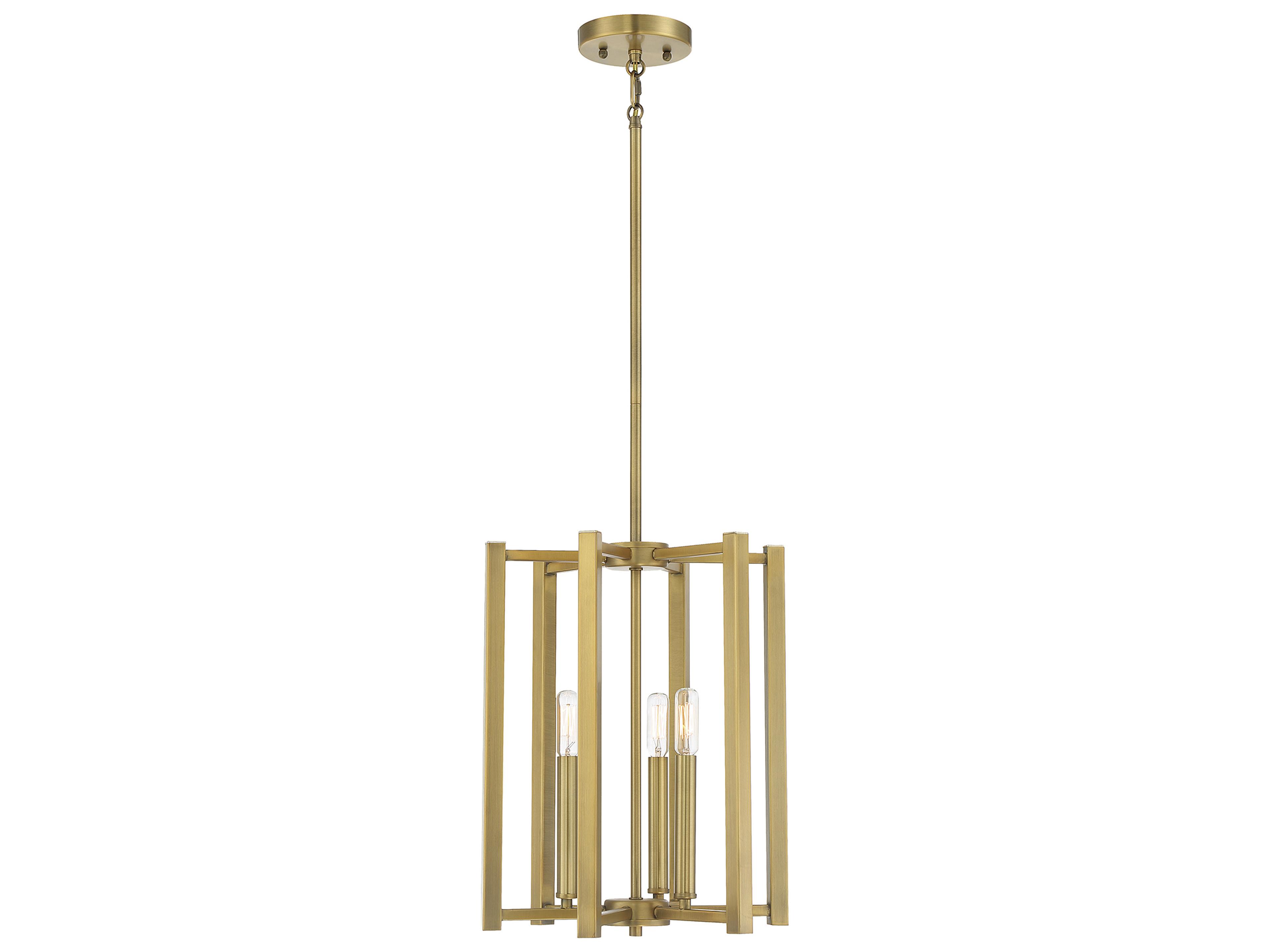 Savoy House Benson 3-Light Warm Brass Mini Pendant