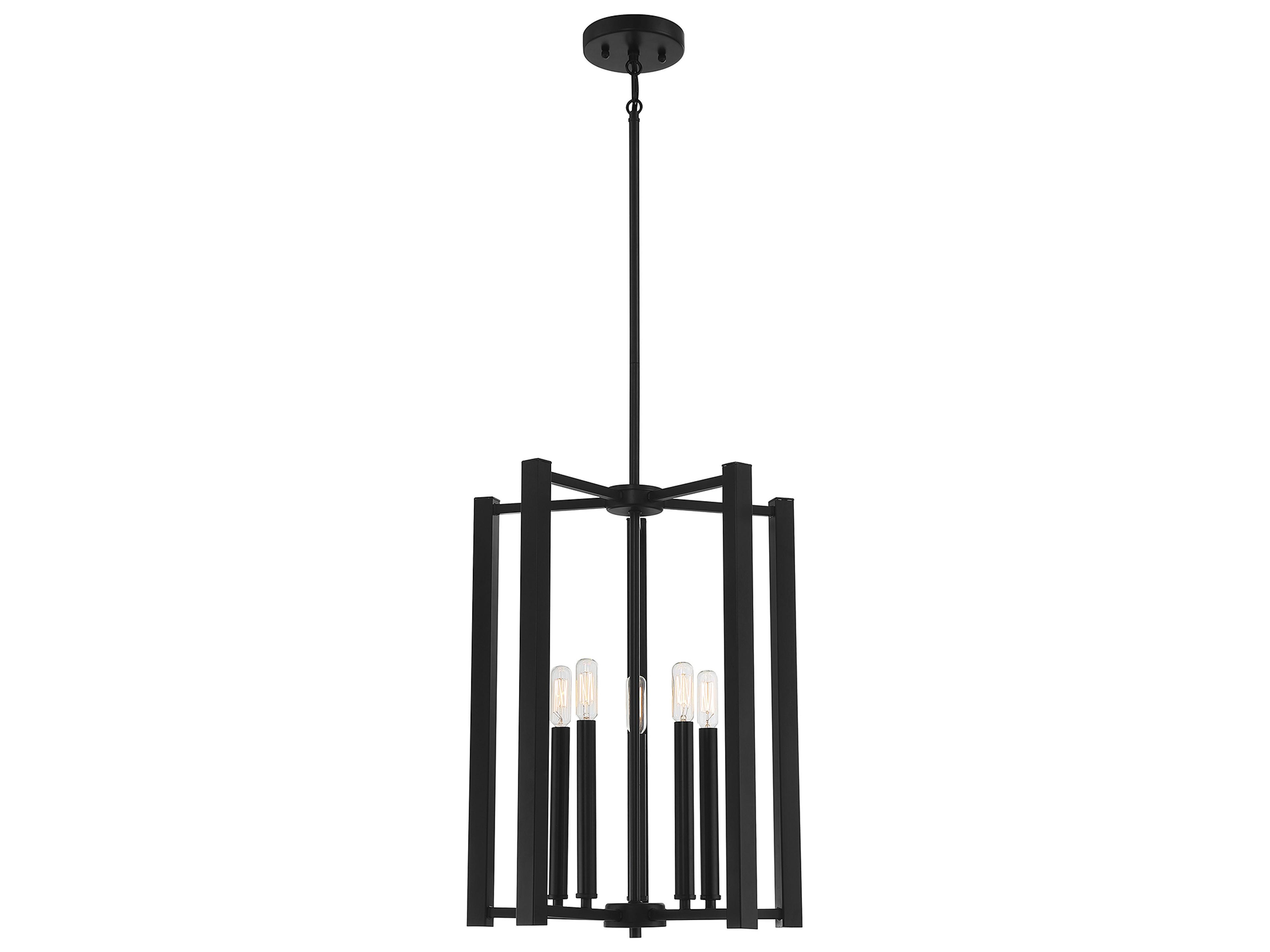 Savoy House Benson 5-Light Matte Black Pendant