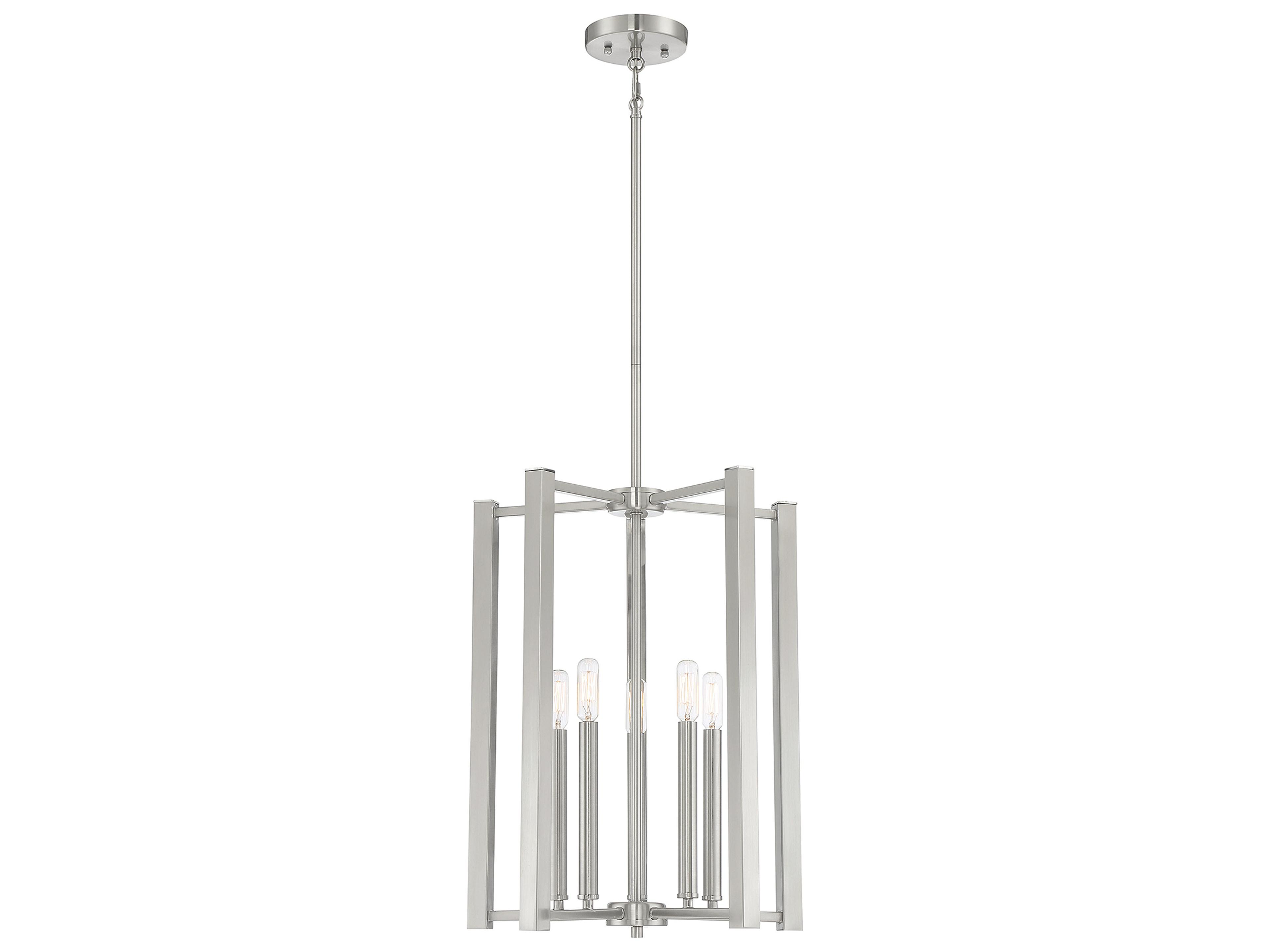 Savoy House Benson 5-Light Satin Nickel Pendant