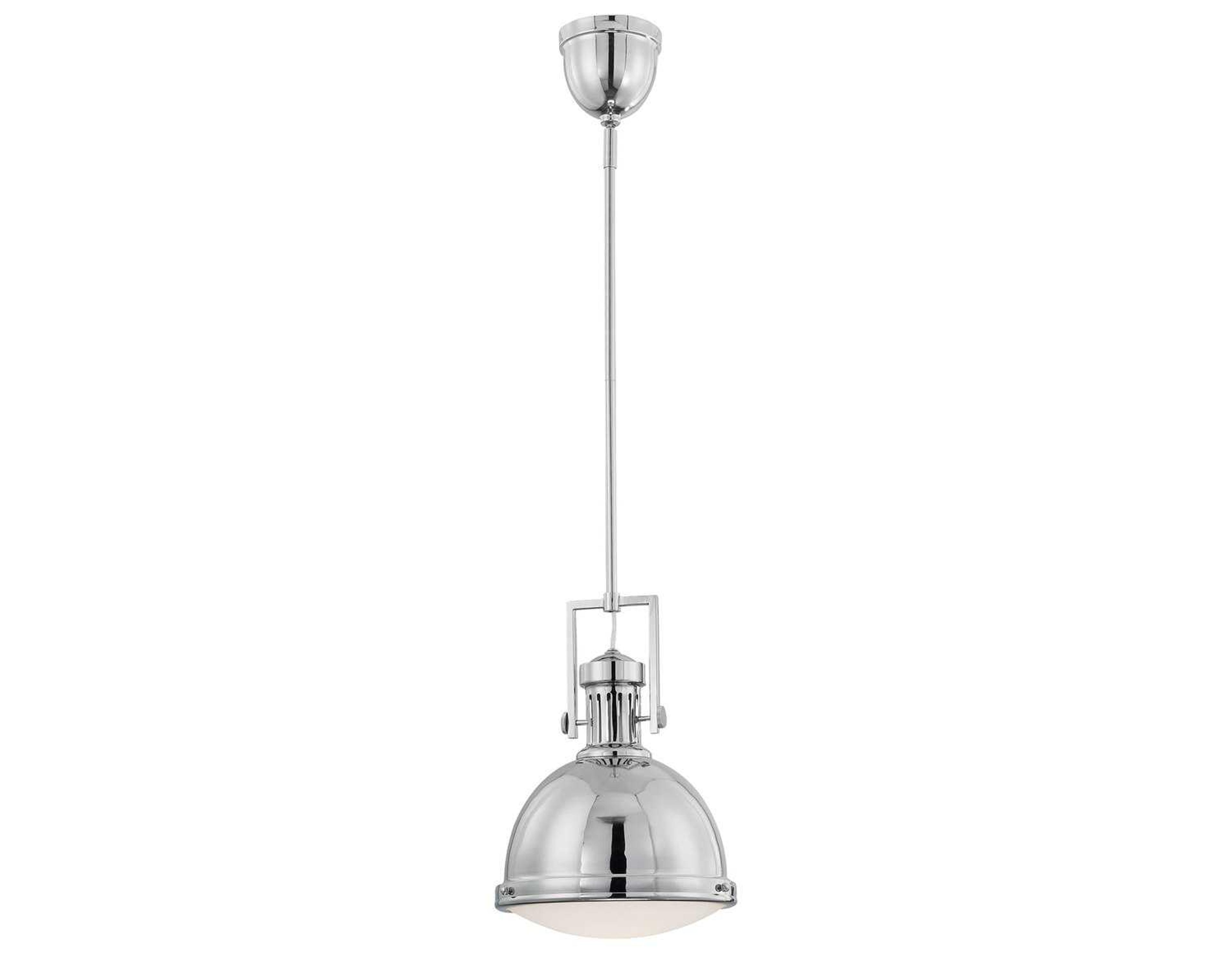 Savoy House Chival 1-Light Polished Nickel Glass Pendant