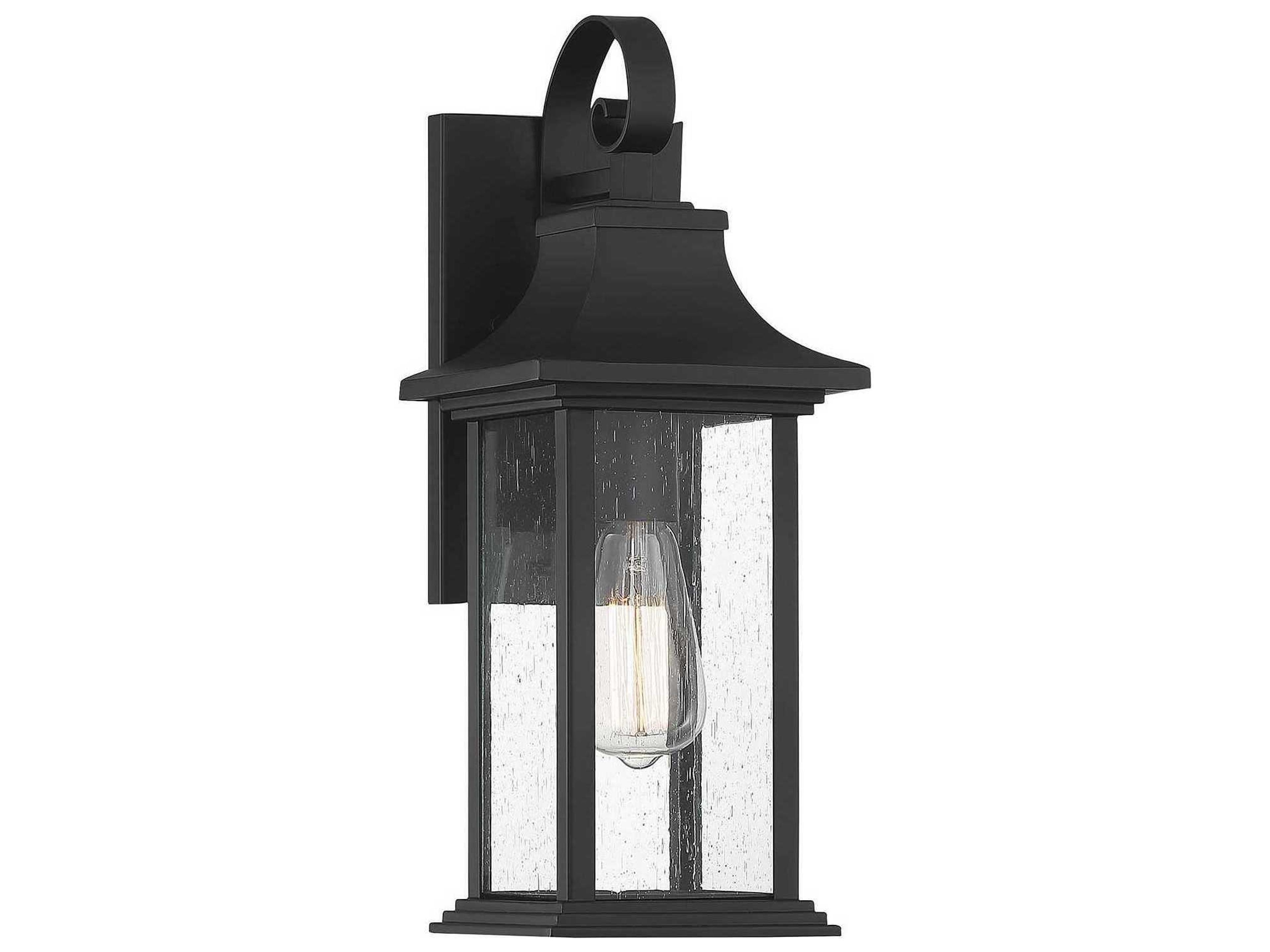 Hancock 1 - Light Glass Outdoor Wall Light