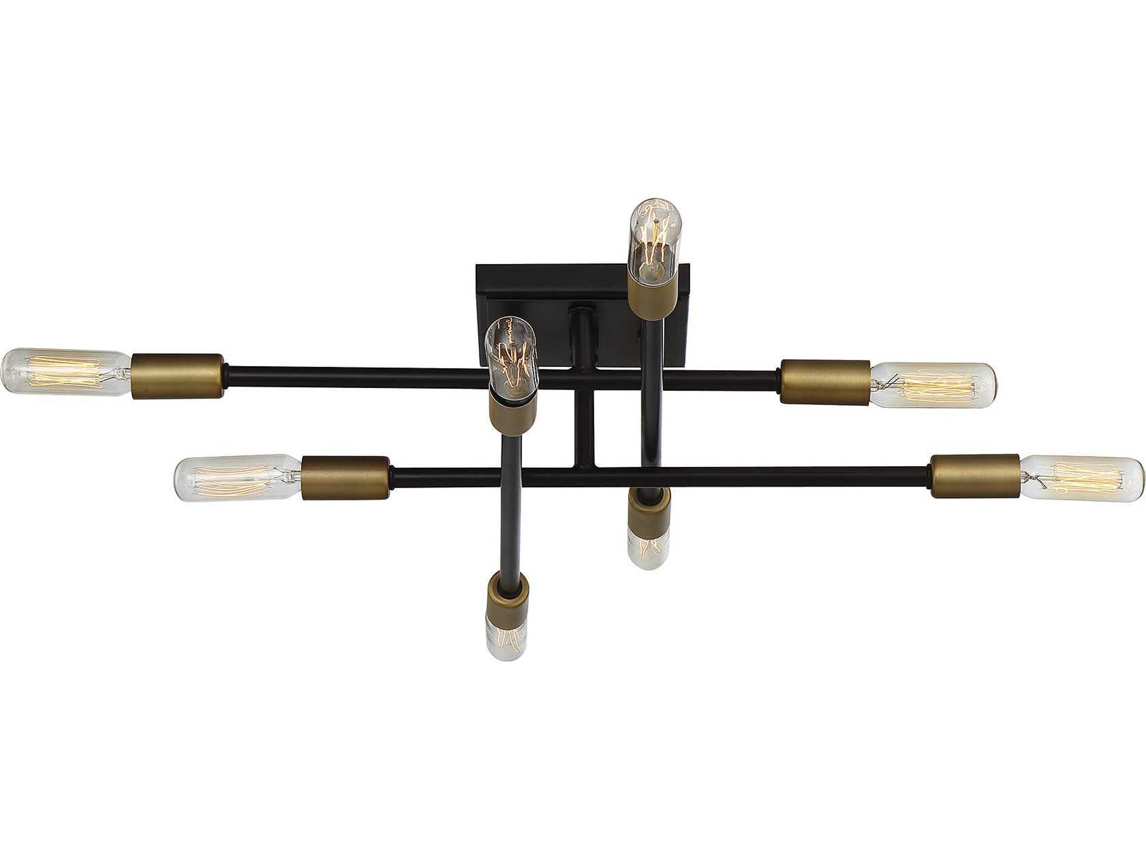 Savoy House Lyrique 8-Light Bronze Brass Semi Flush Mount