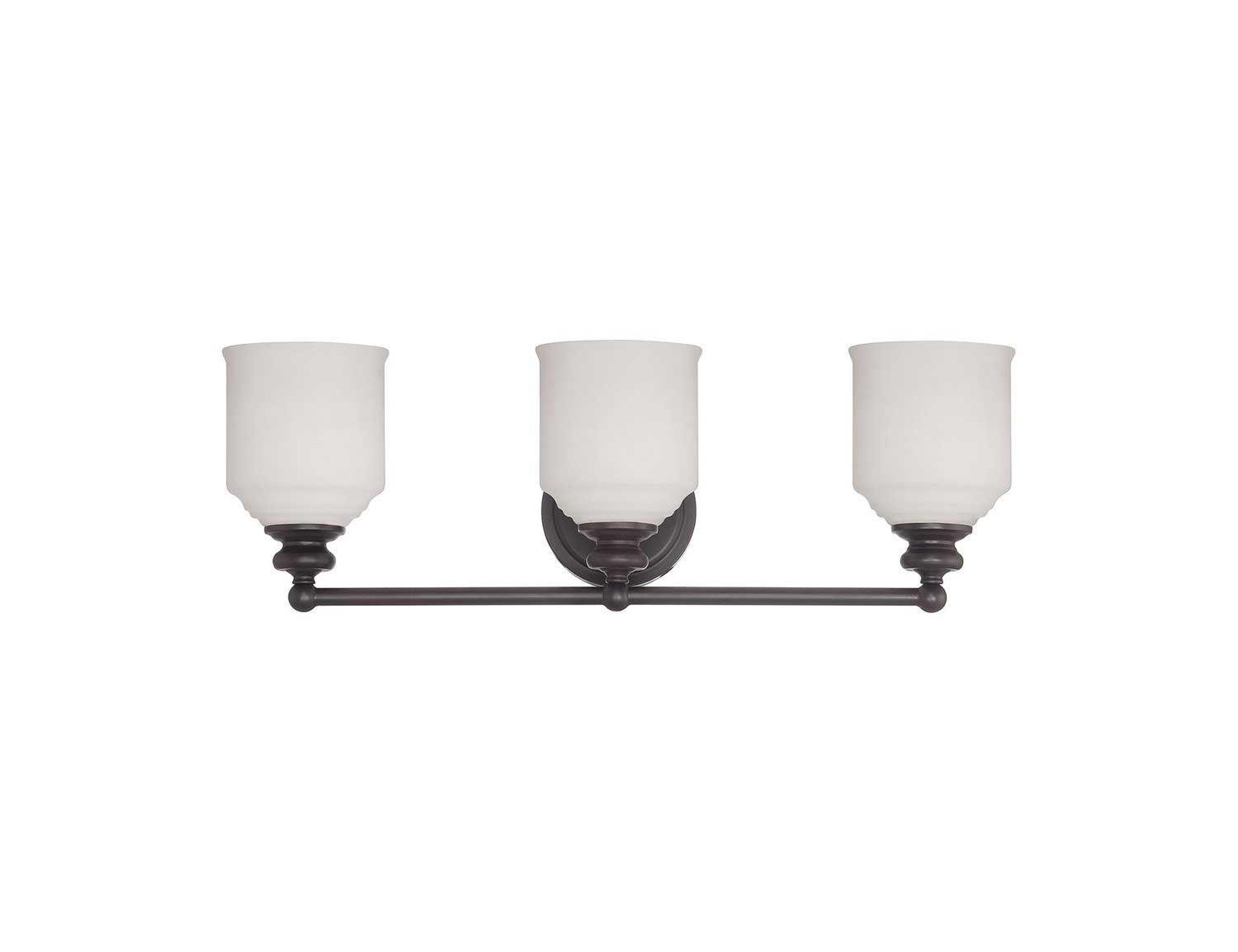 Savoy House Melrose 3-Light English Bronze Glass Vanity Light