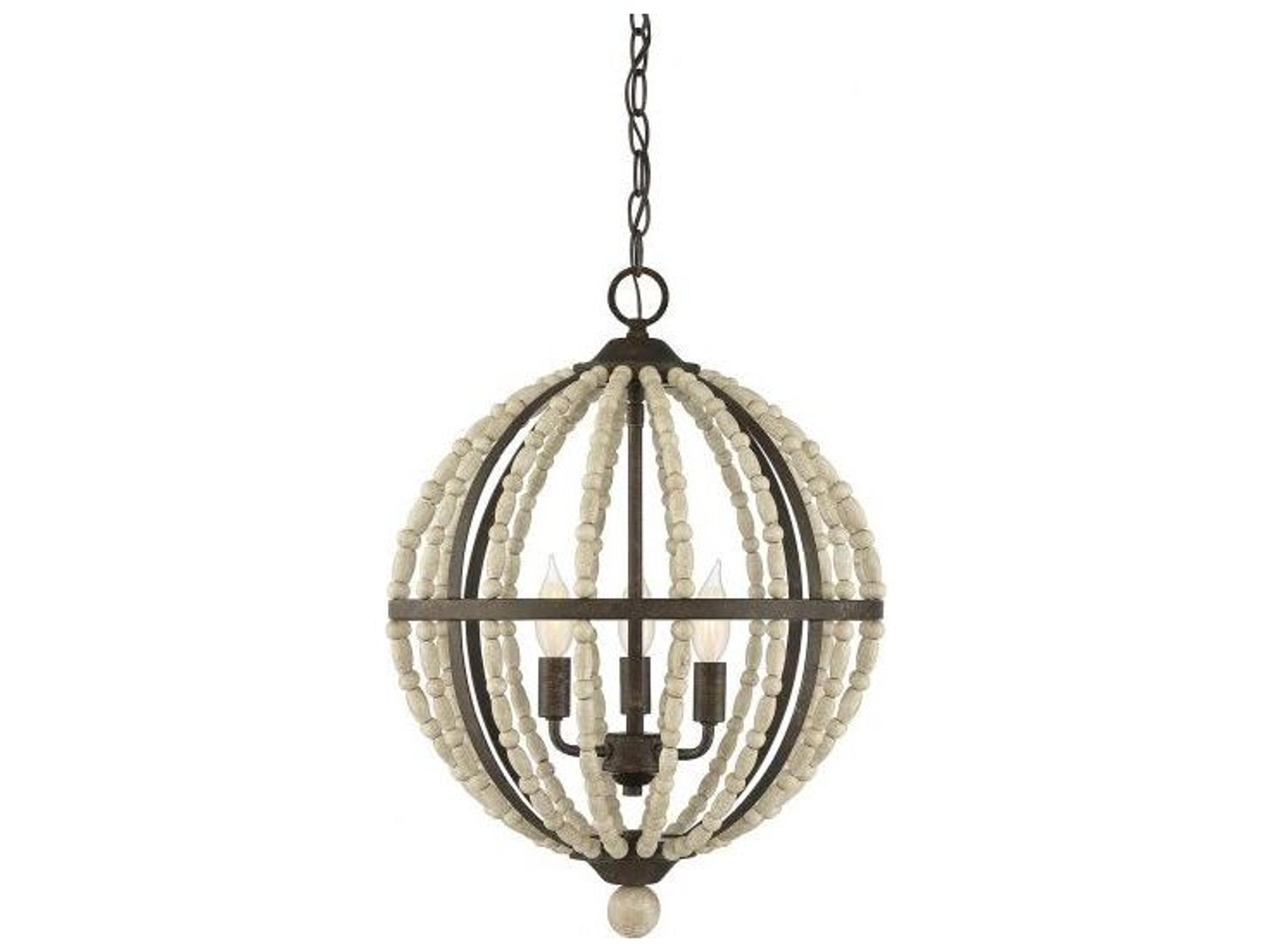 Savoy House Meridian 3-Light Avignon Brown Chandelier