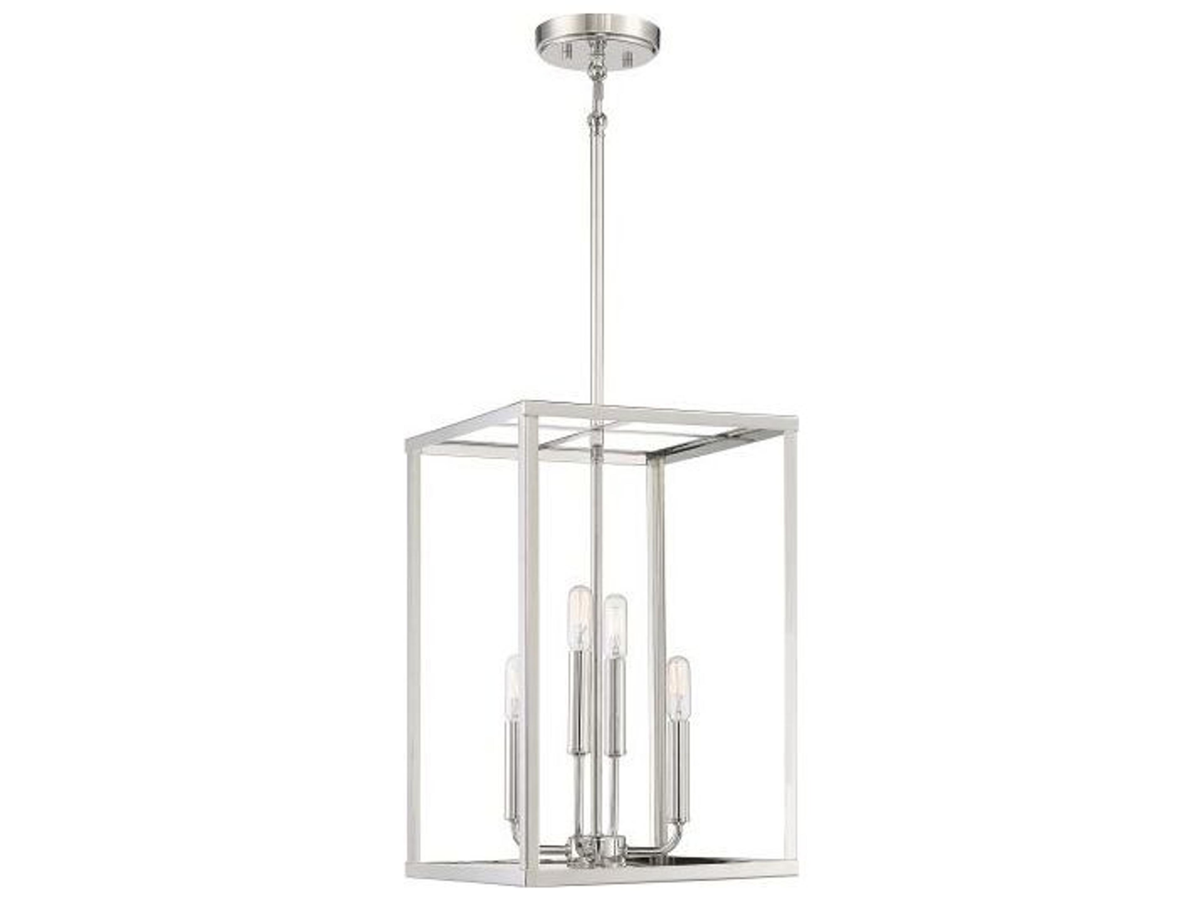 Savoy House Meridian 4-Light Polished Nickel Mini Pendant