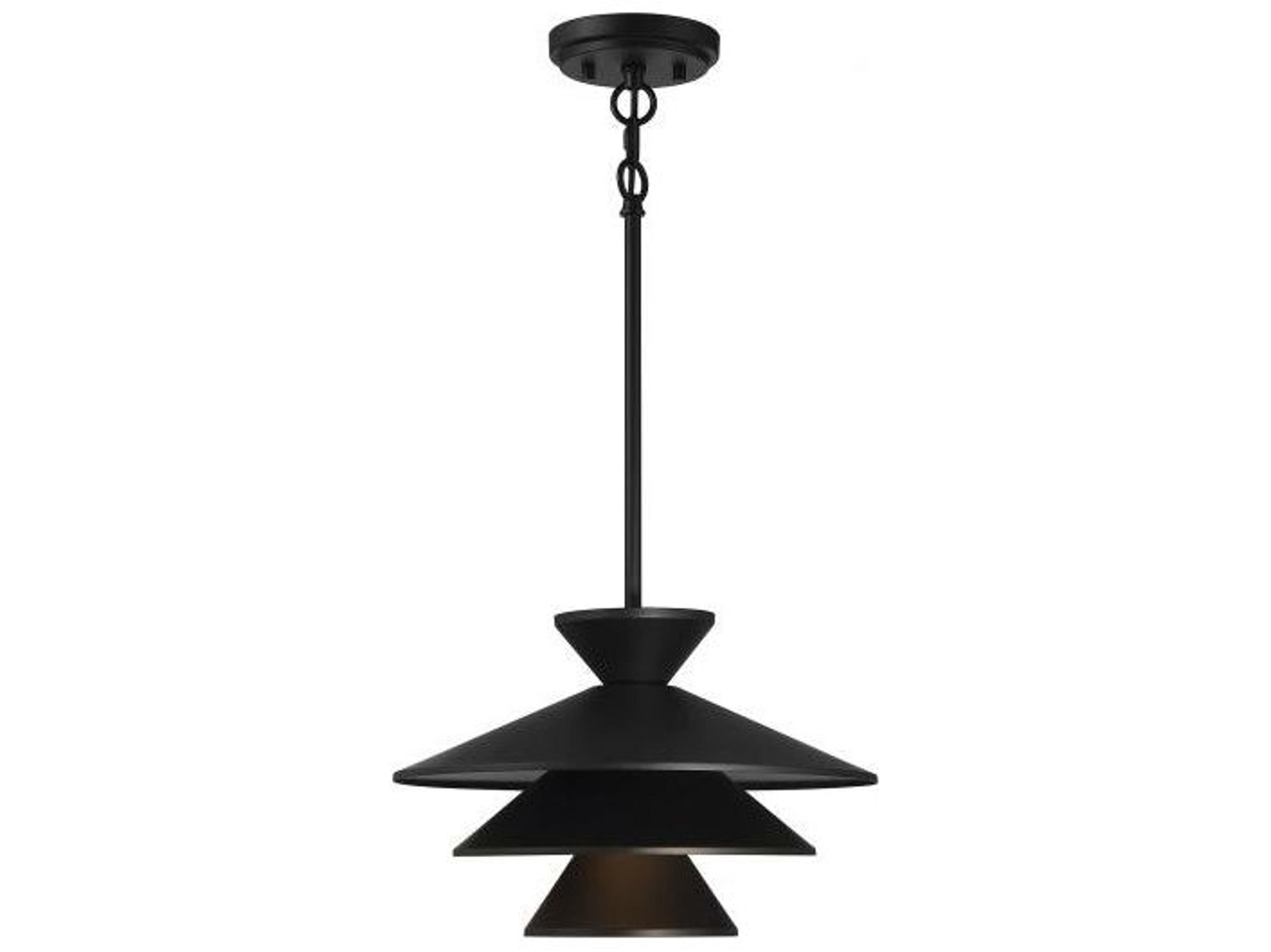 Savoy House Meridian 1-Light Matte Black Pendant