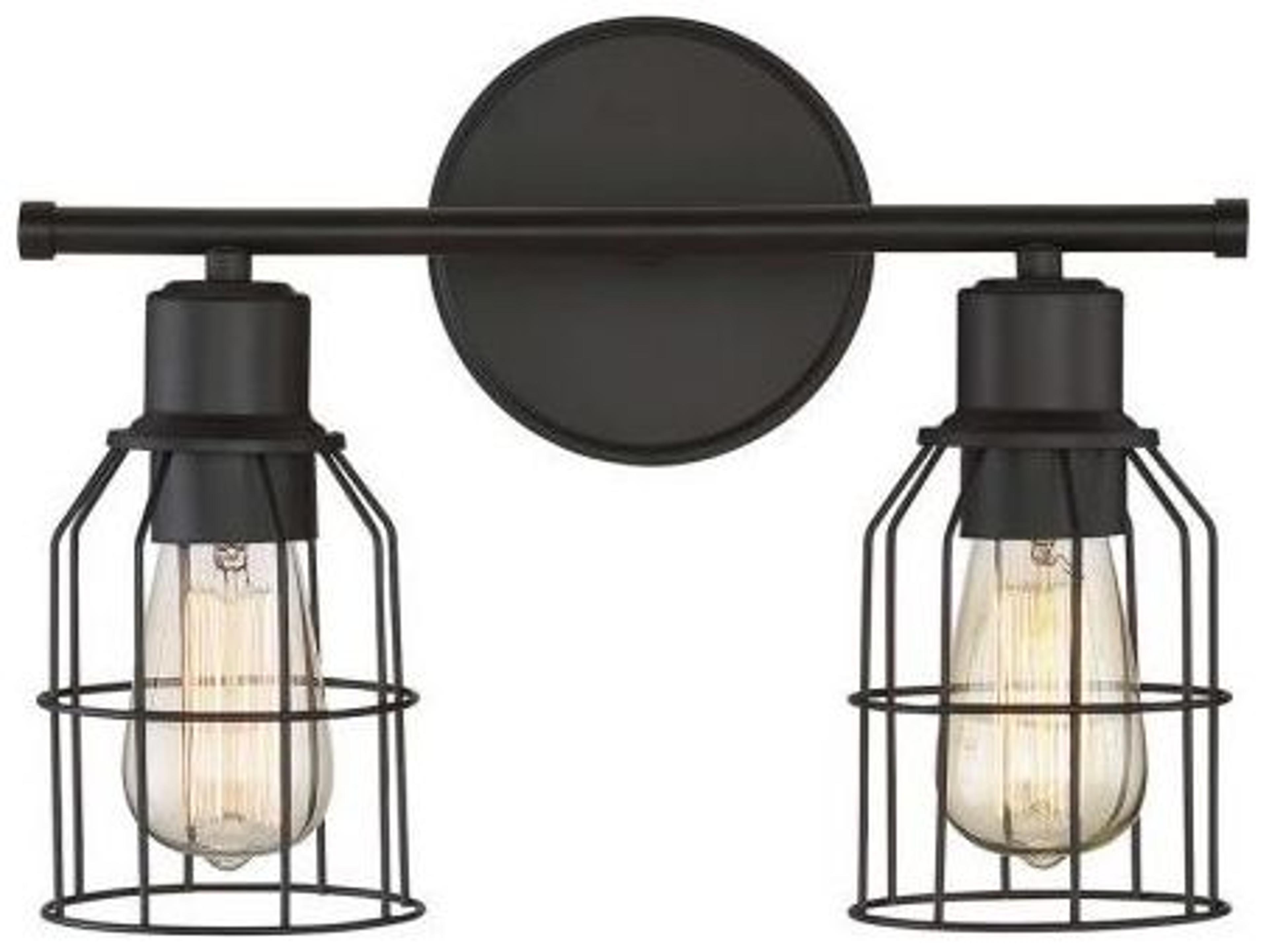 Savoy House Meridian 2-Light Oil Rubbed Bronze Vanity Light