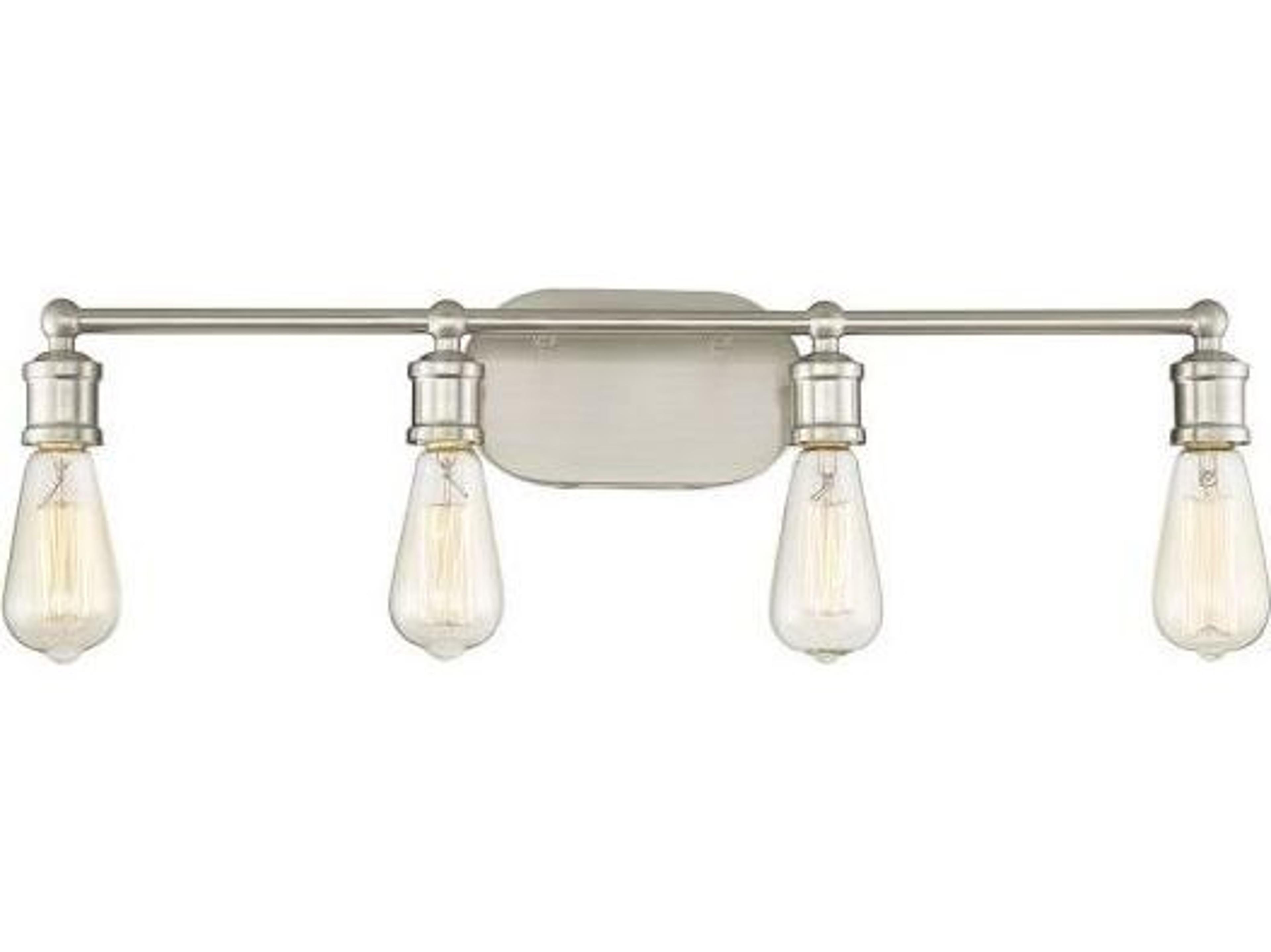 Savoy House Meridian 4-Light Brushed Nickel Vanity Light