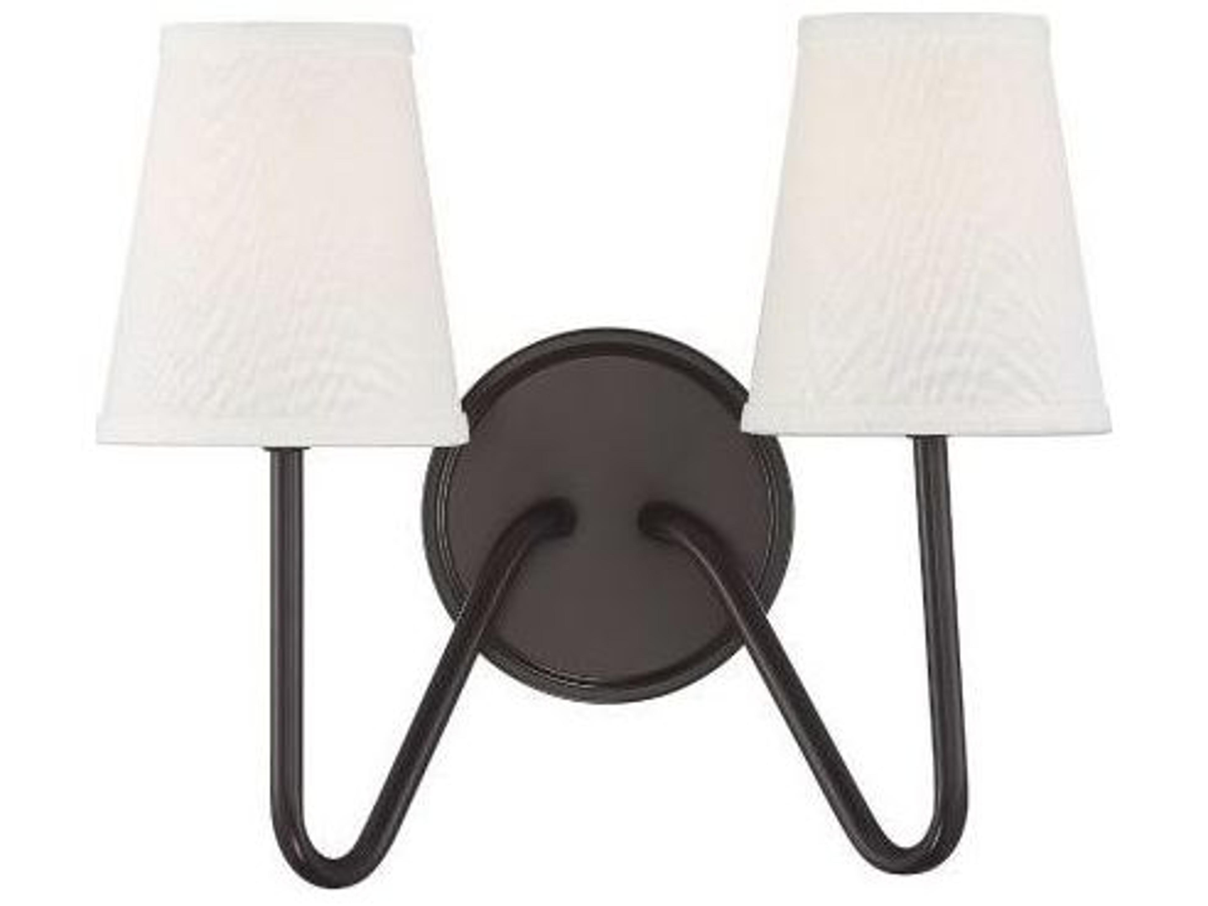 Savoy House Meridian 2-Light Oil Rubbed Bronze Vanity Light