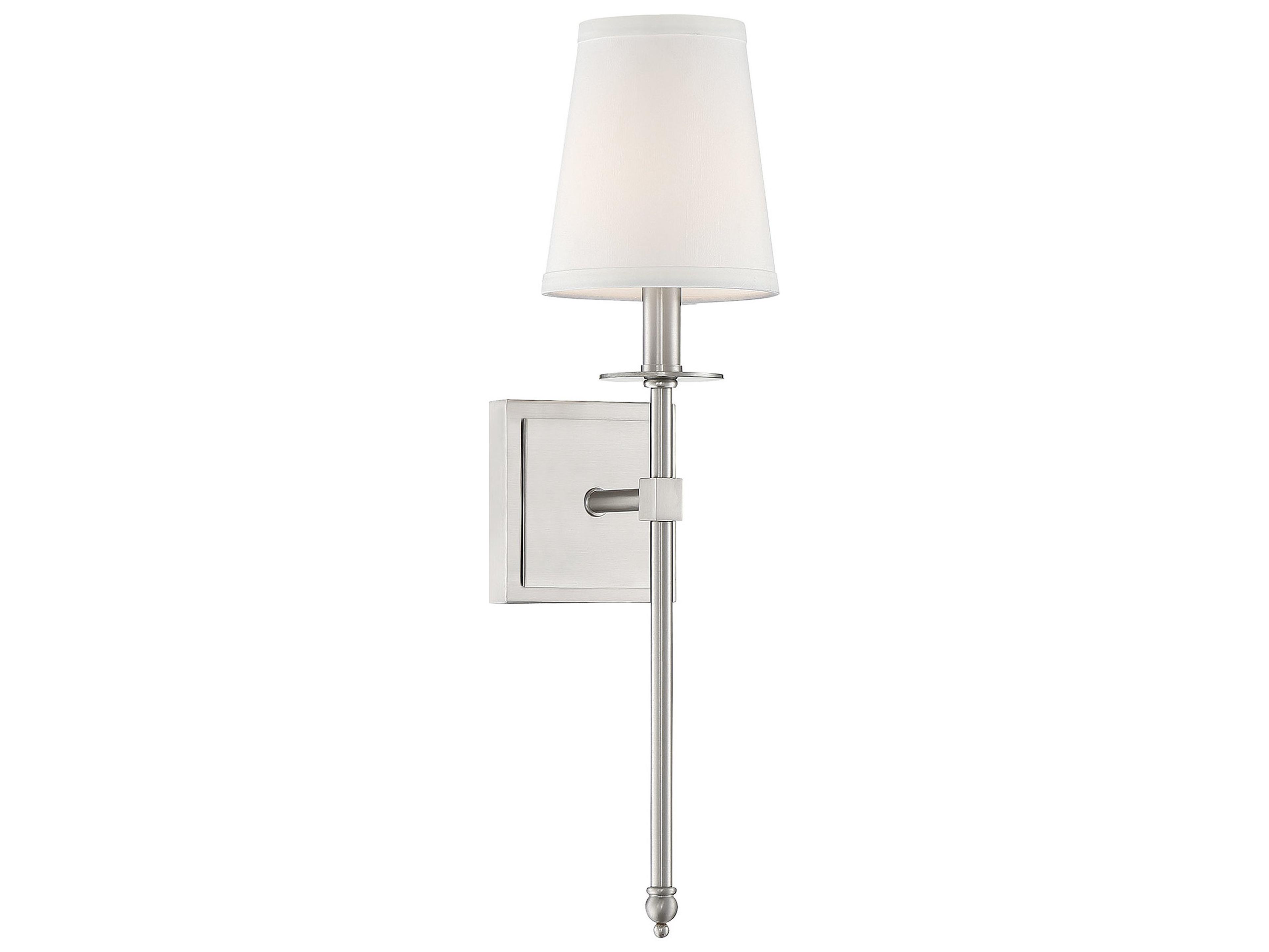 Savoy House Monroe 1-Light Satin Nickel Wall Sconce