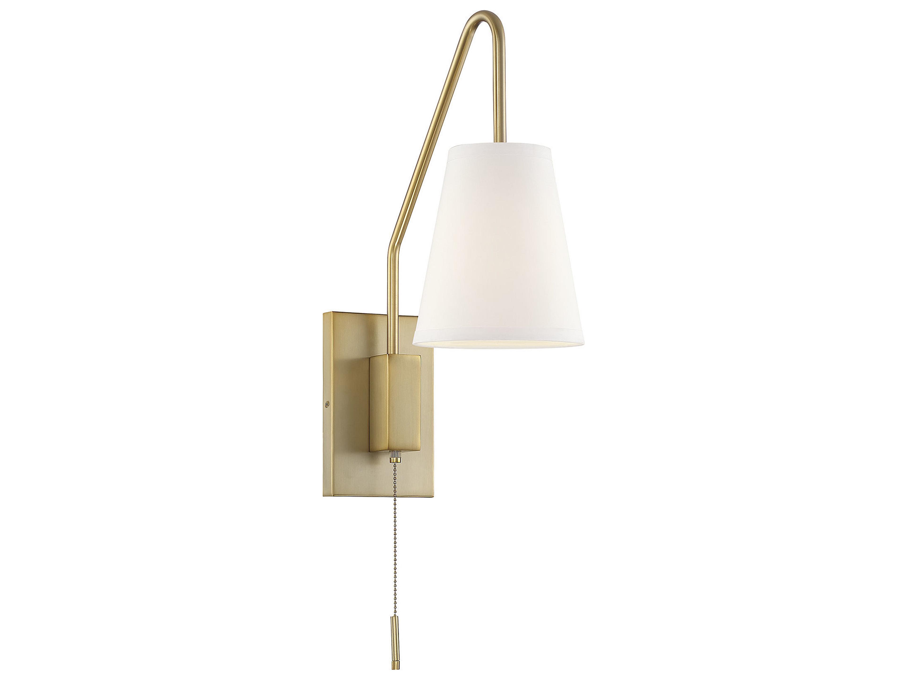 Savoy House Owen 1-Light Warm Brass Wall Sconce