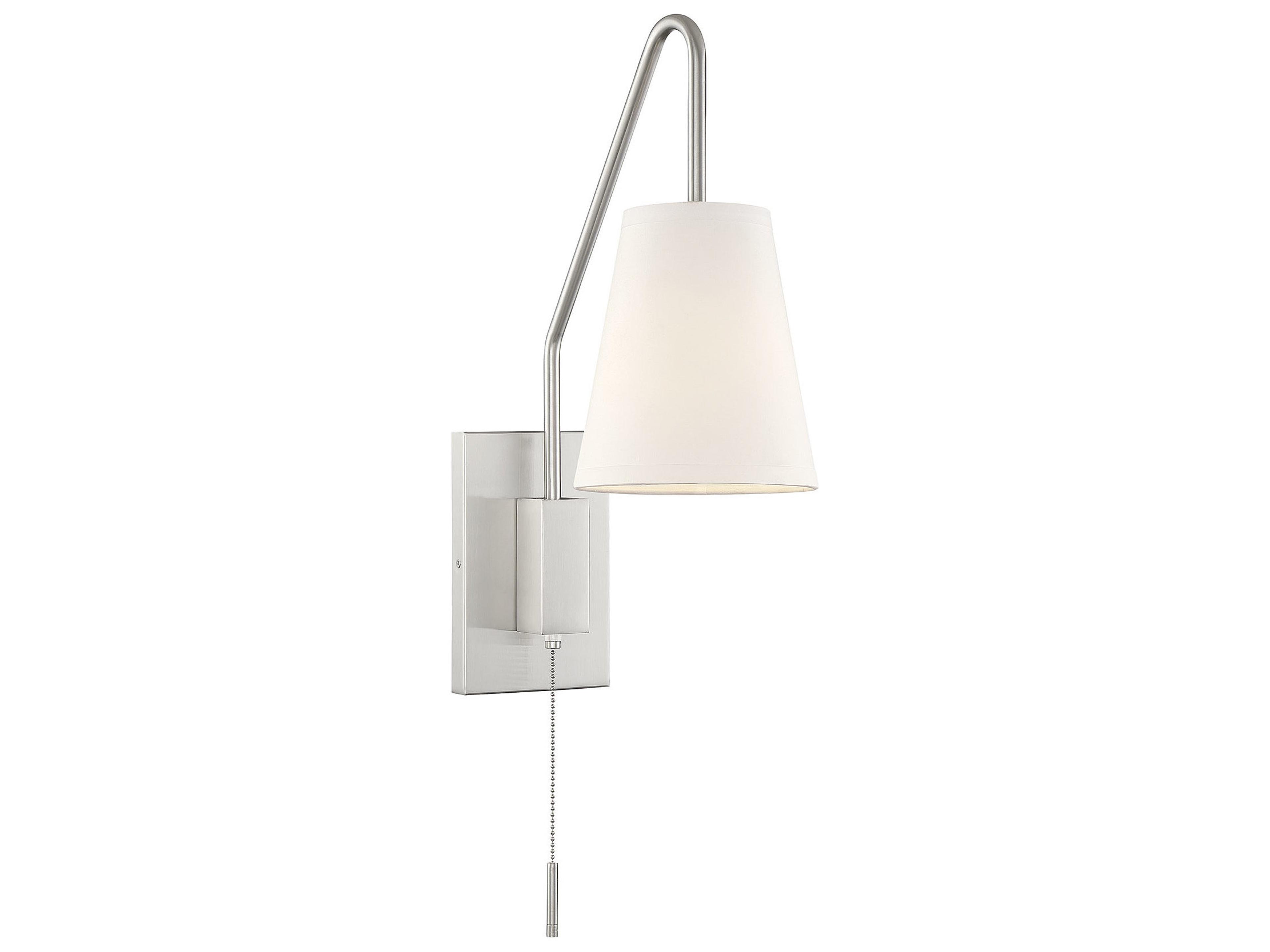 Savoy House Owen 1-Light Satin Nickel Wall Sconce