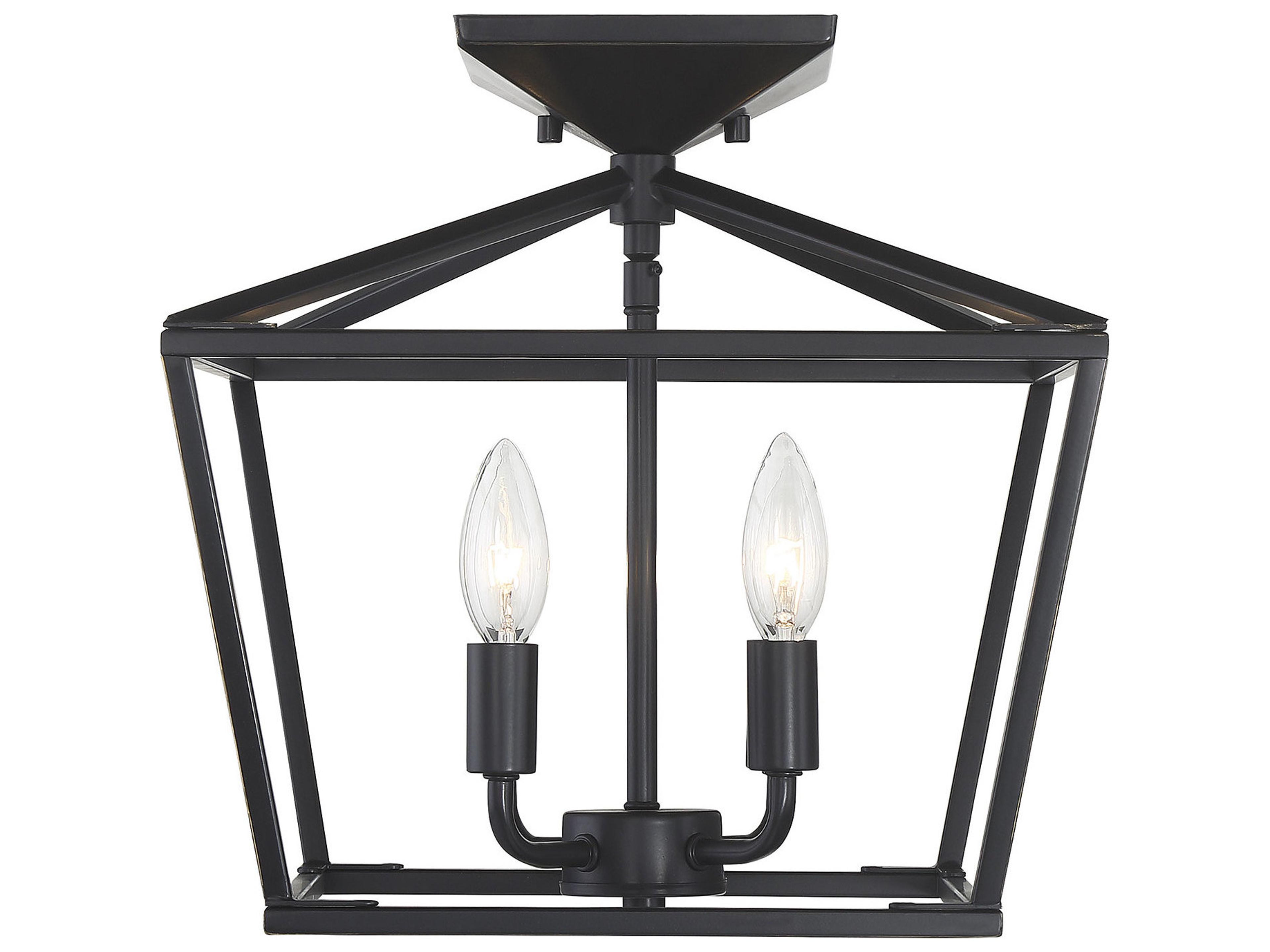 Savoy House Townsend 4-Light Classic Bronze Tiered Semi Flush Mount