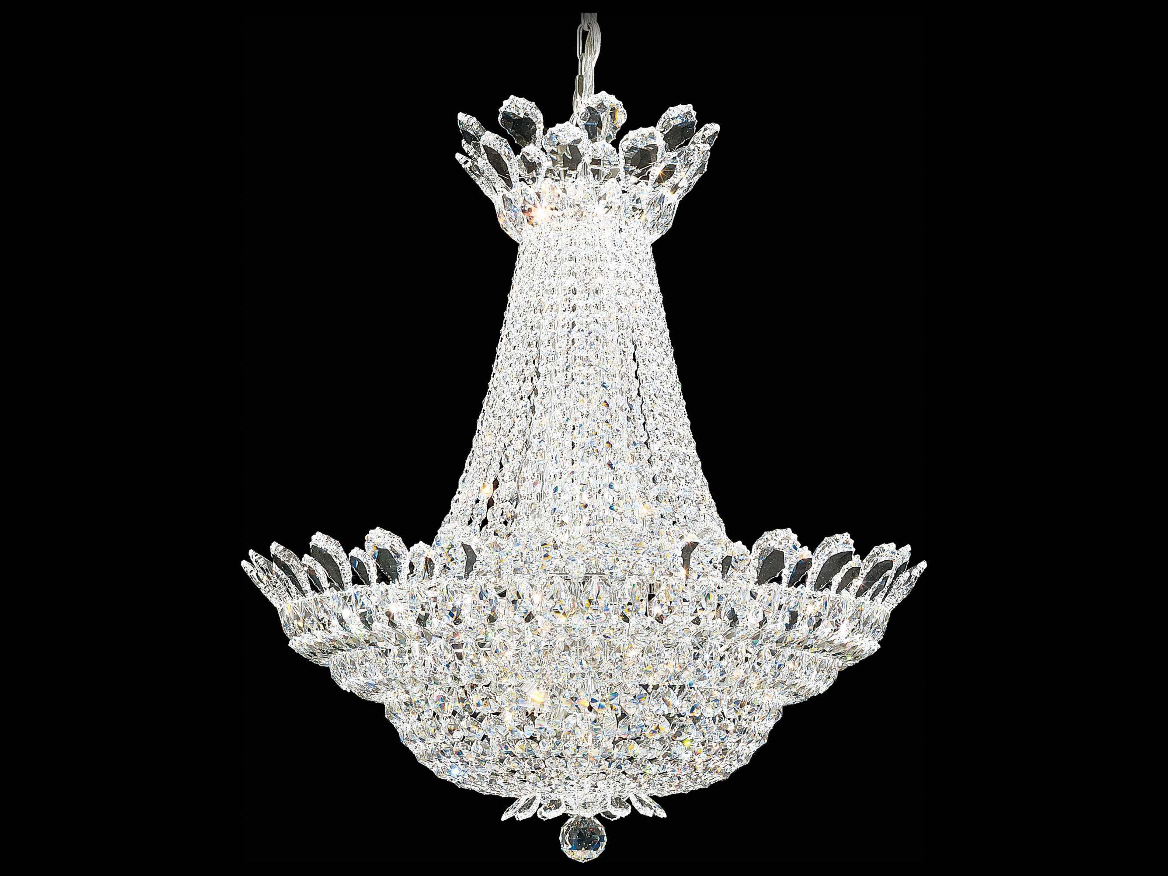 Schonbek Trilliane 40-Light Silver Crystal Chandelier