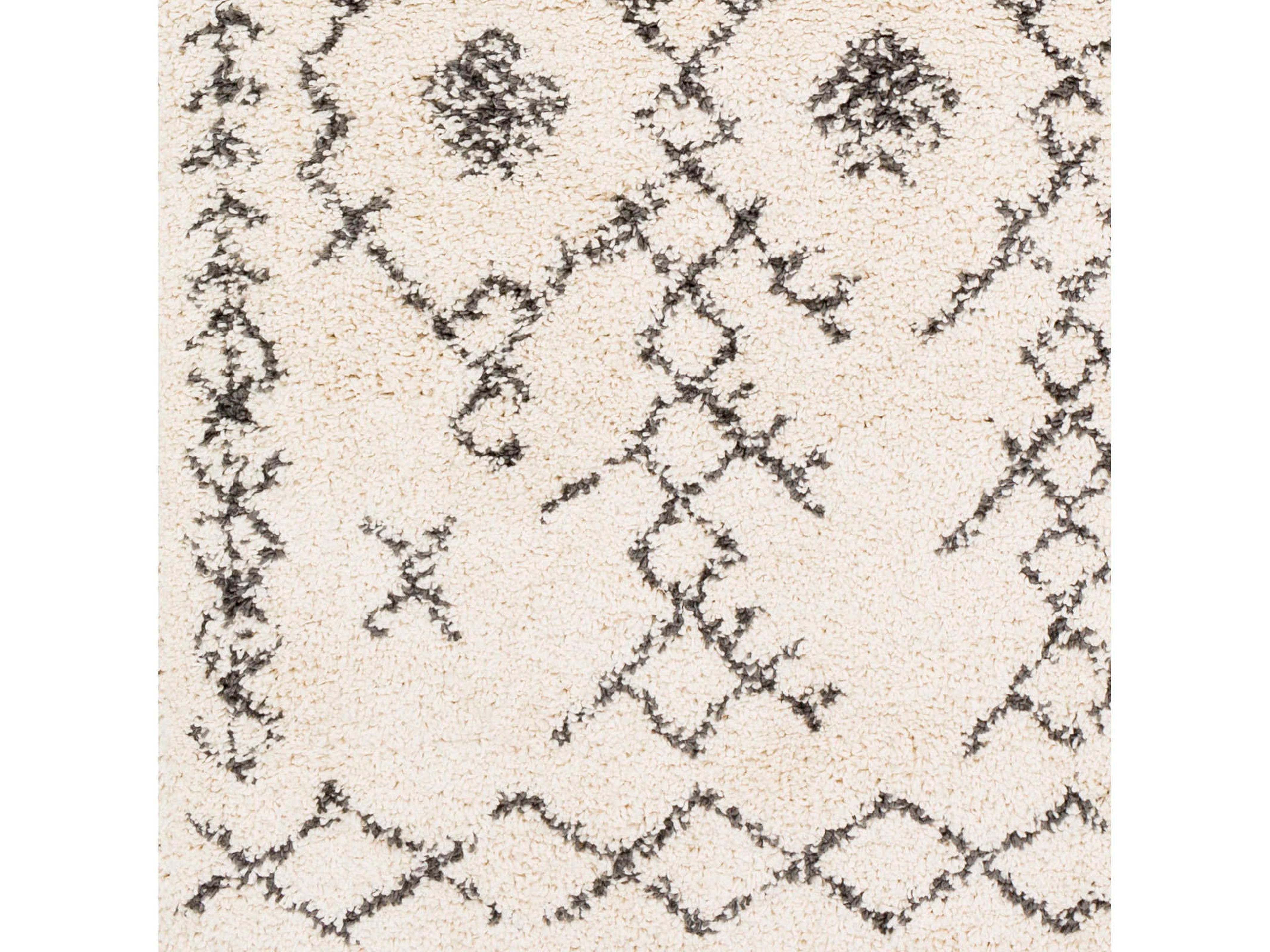 Surya Berber Shag Geometric Area Rug