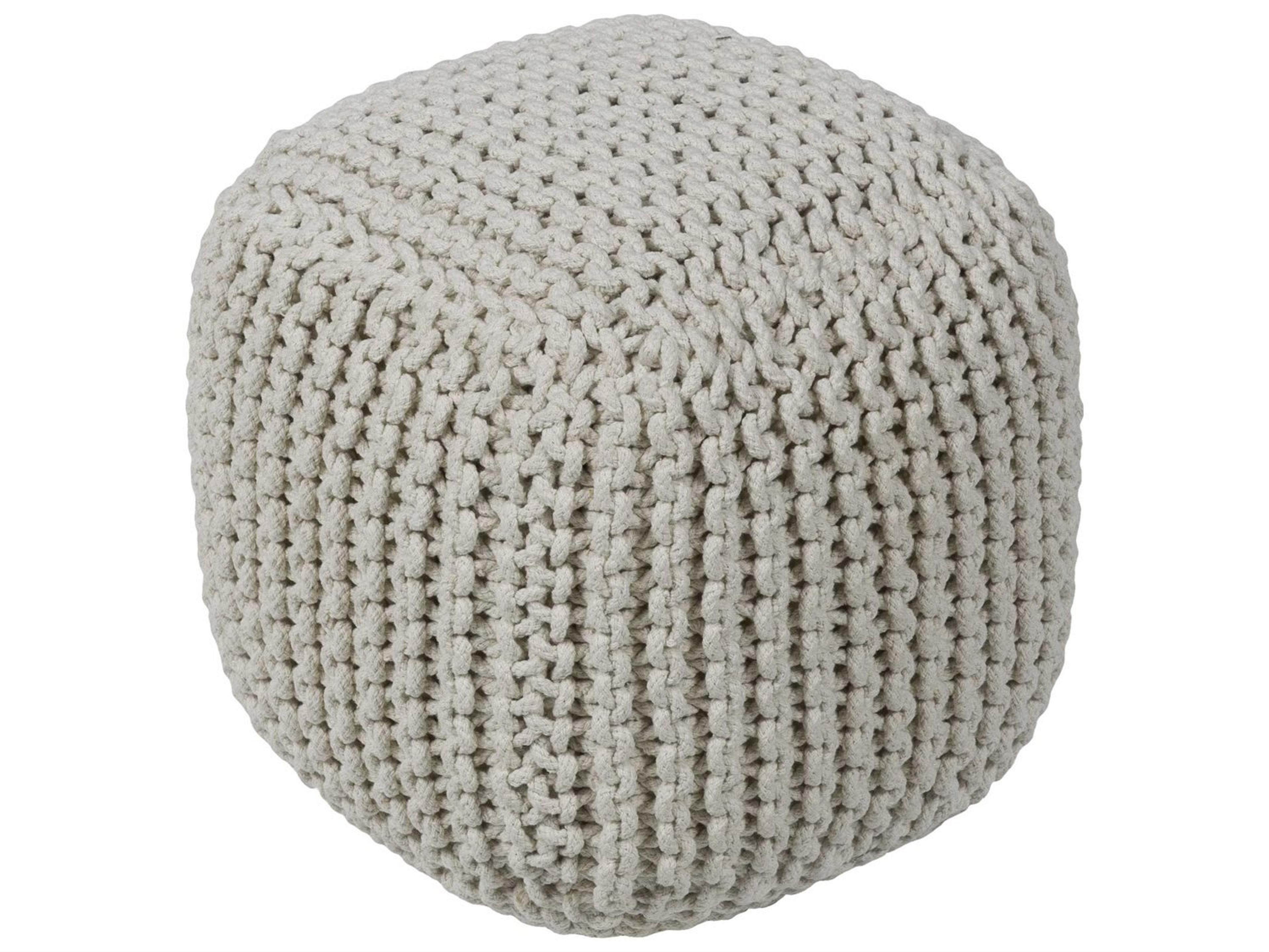 Surya Braga Cream Ottoman